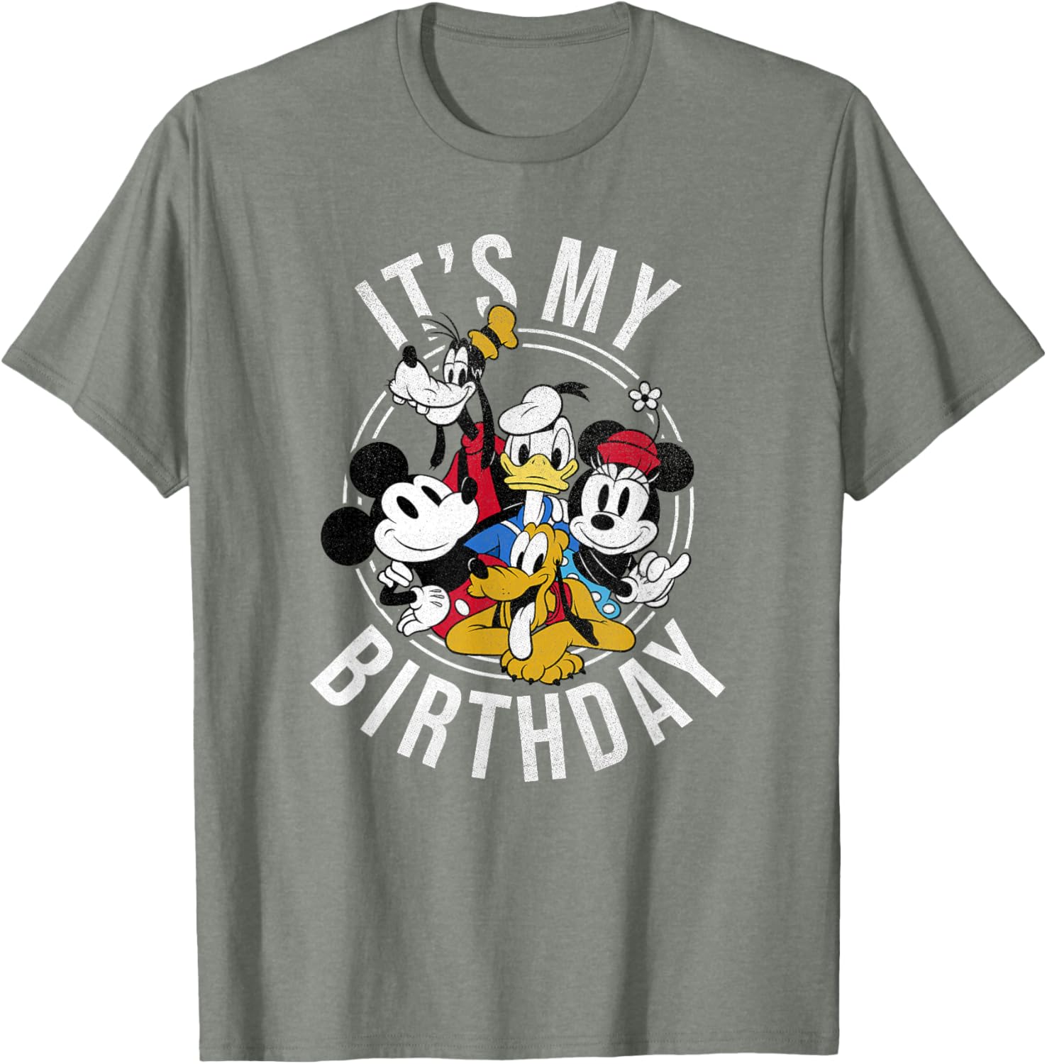 Disney Mickey and Friends Birthday Group T-Shirt for Kids and Adults - 11