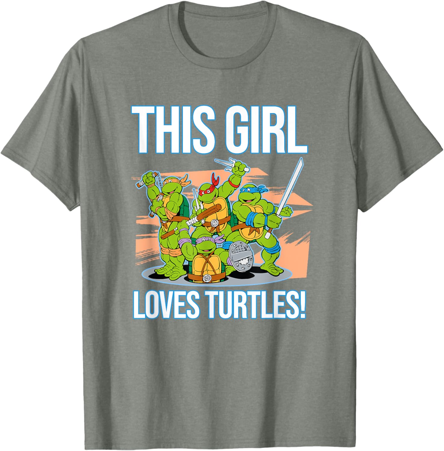 Mademark Teenage Mutant Ninja Turtles This Girl Loves Turtles T-Shirt - 12