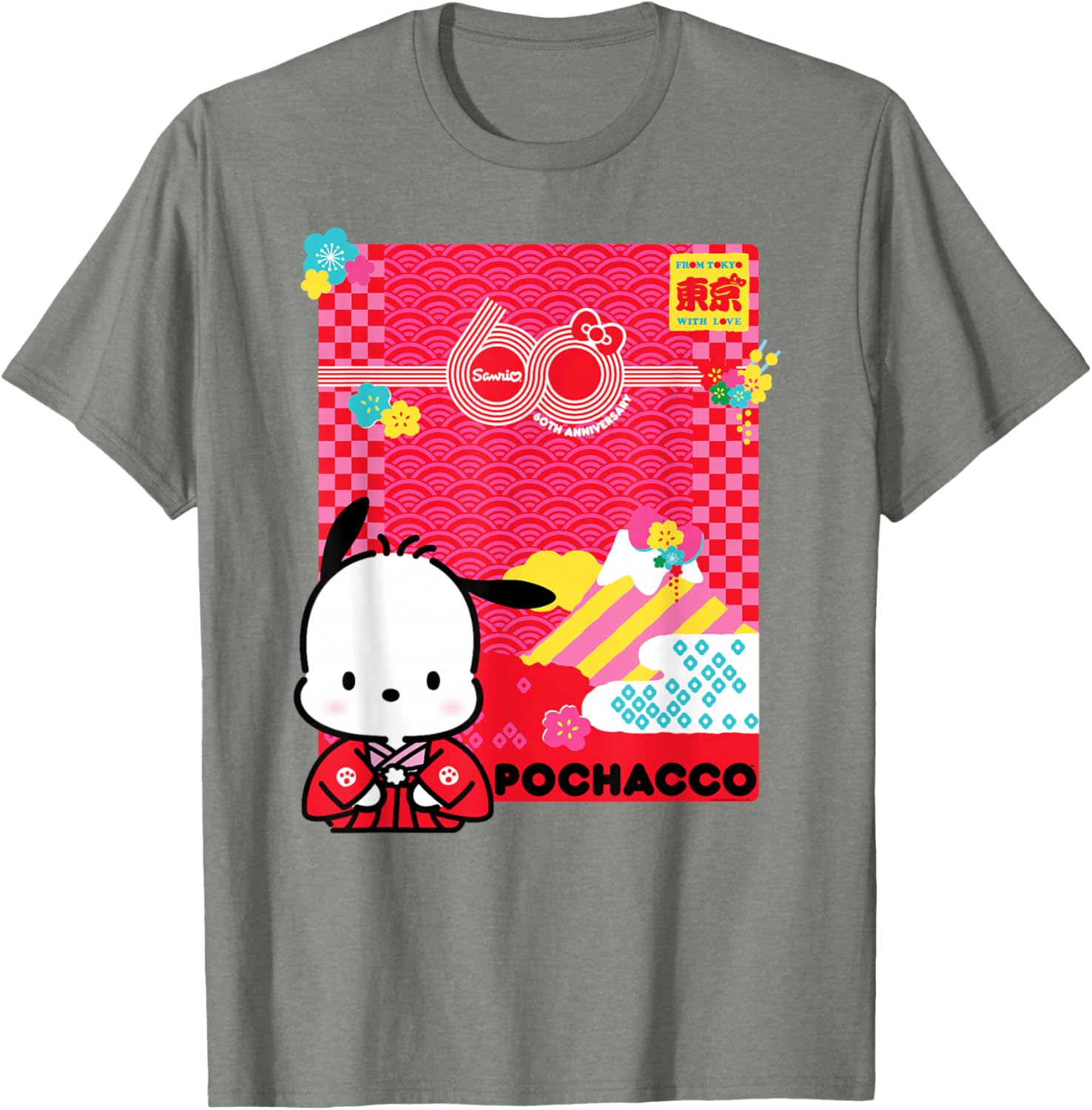 Pochacco Sanrio 60th Anniversary T-Shirt for Kids and Adults - 21