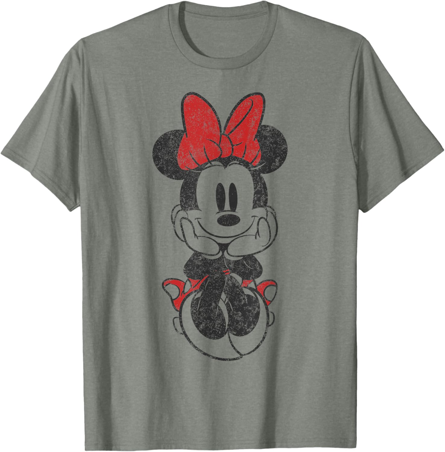 Vintage Minnie Mouse Sitting T-Shirt Featuring Disney Mickey And Friends - 6