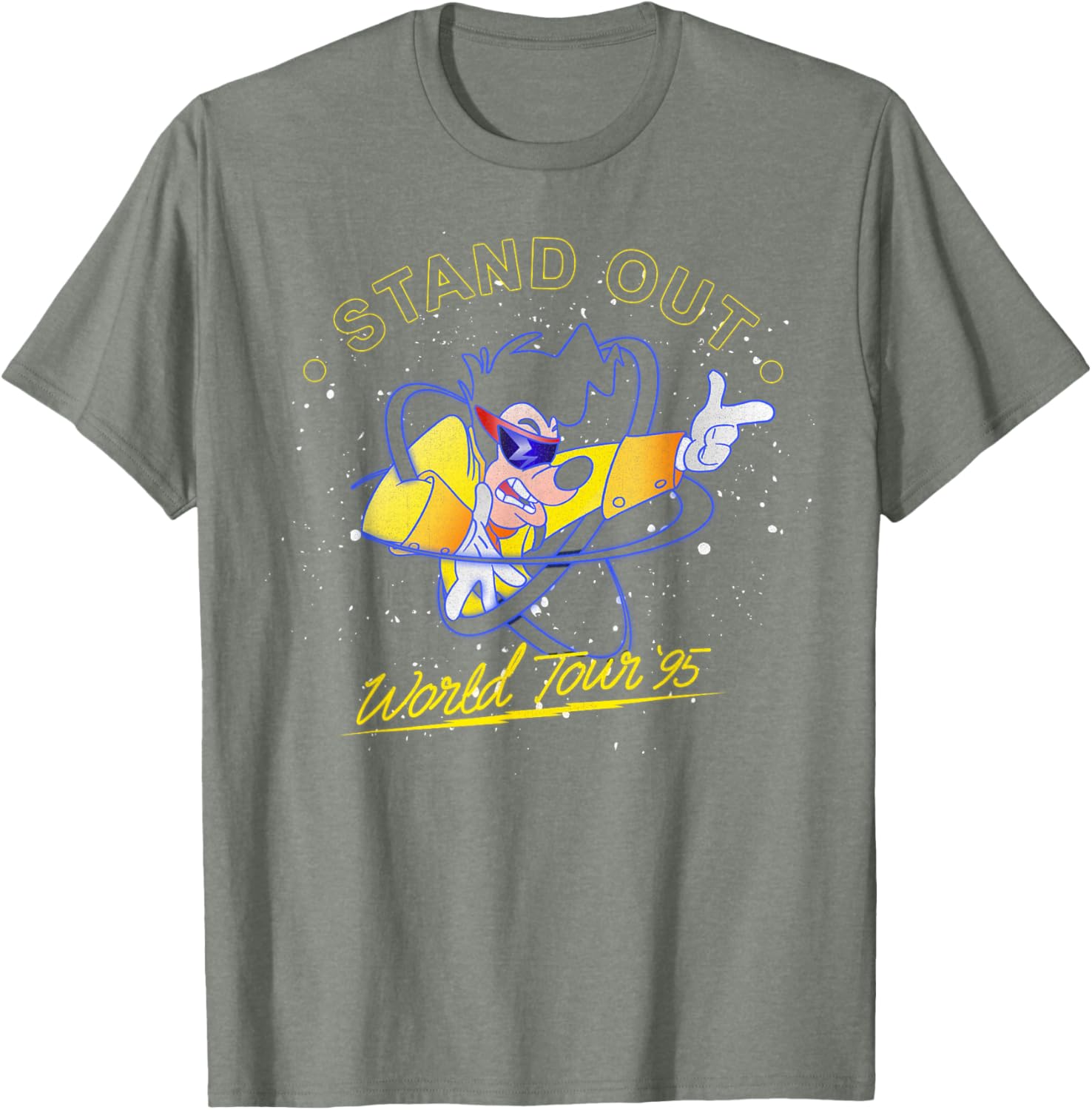Disney A Goofy Movie Powerline World Tour 95 T-Shirt for Fans - 6