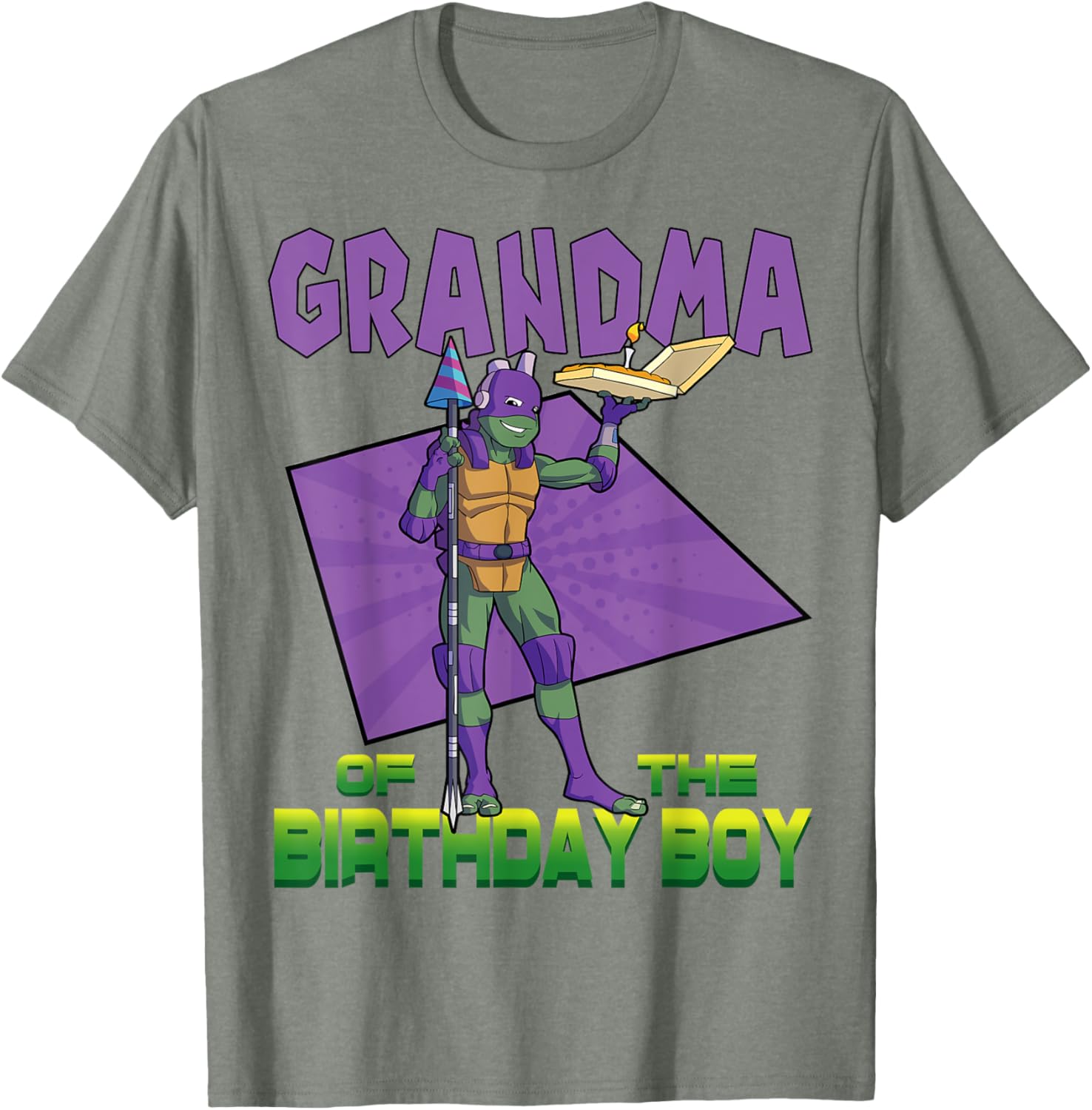 Mademark Teenage Mutant Ninja Turtles Donnie Birthday Pizza T-Shirt - 20