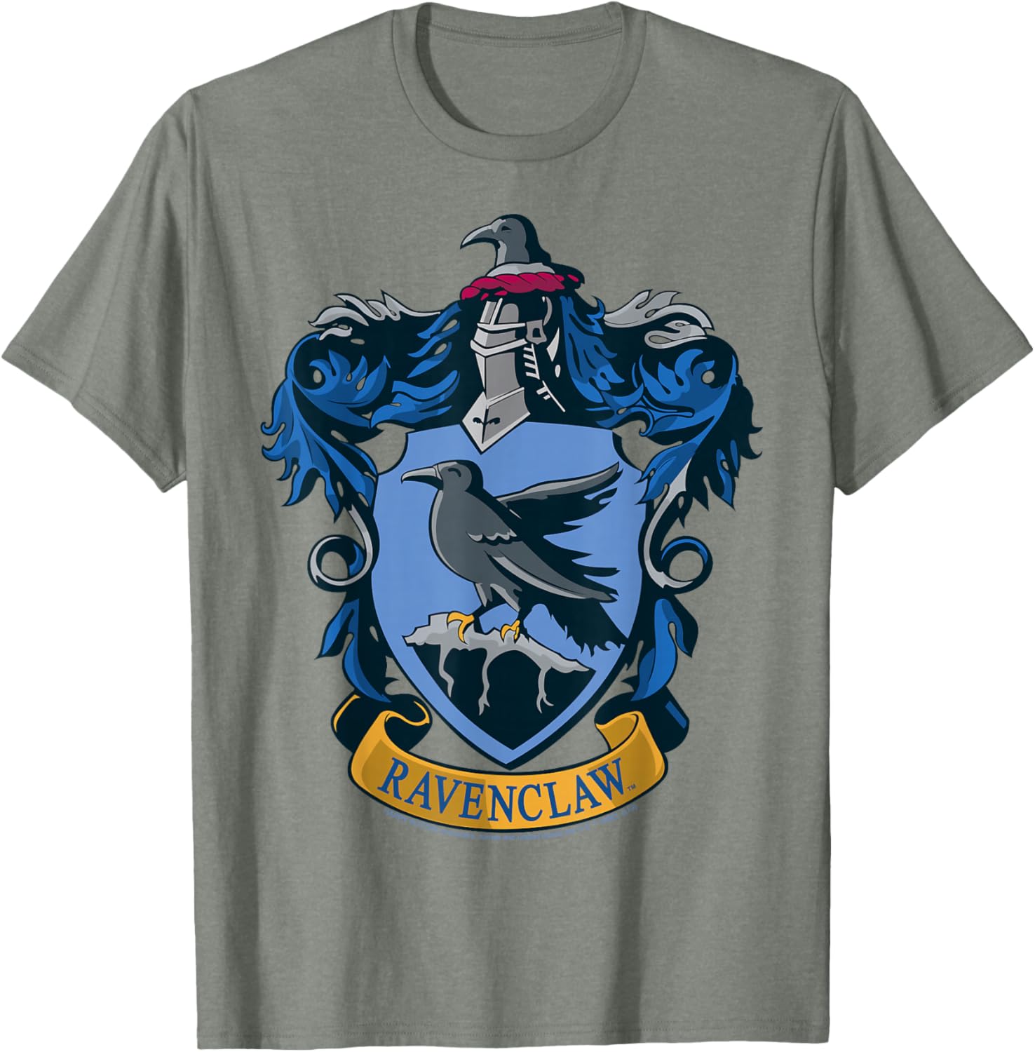 Ravenclaw Hogwarts House Nouveau Crest T-Shirt for Harry Potter Fans - 14