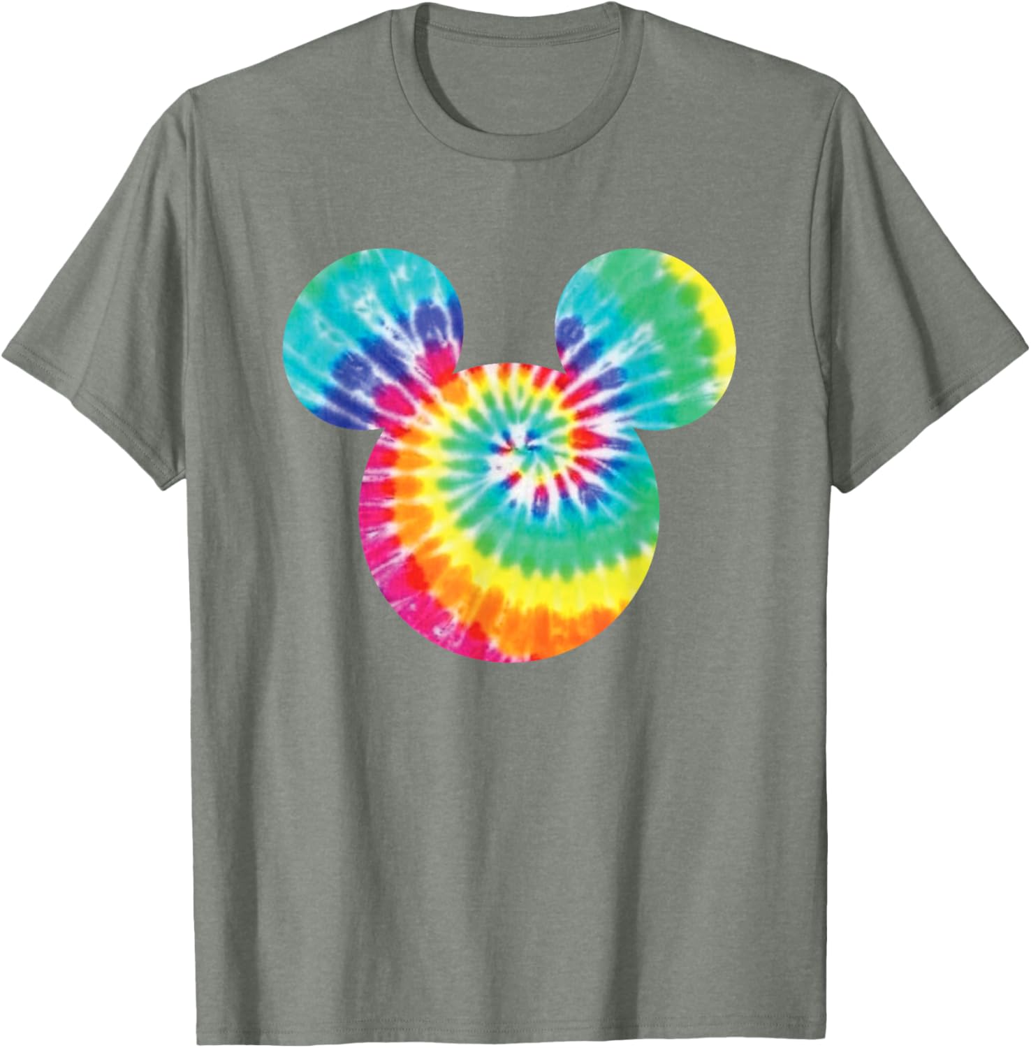 Disney Mickey Mouse Rainbow Tie-Dye Short Sleeve T-Shirt for Fun Style - 20