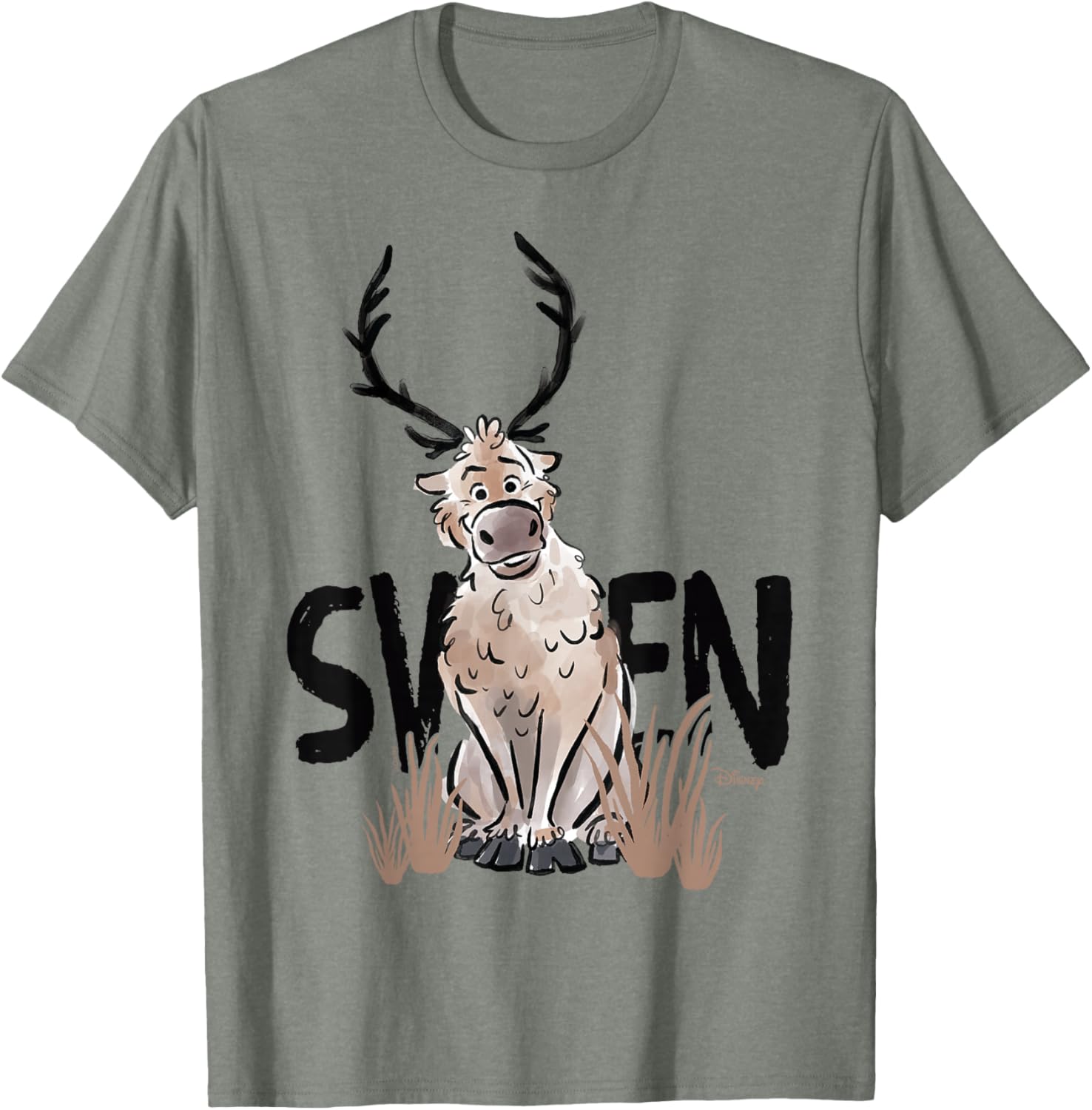 Frozen 2 Sven Watercolor T-Shirt for Kids - Fun and Stylish Apparel - 3