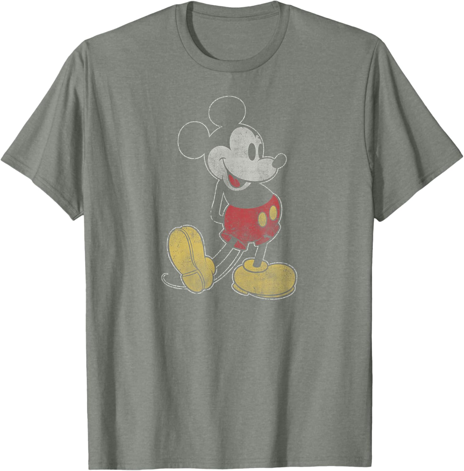 Classic Mickey Mouse Fade Pose T-Shirt for Disney Fans - Fun Apparel - 5
