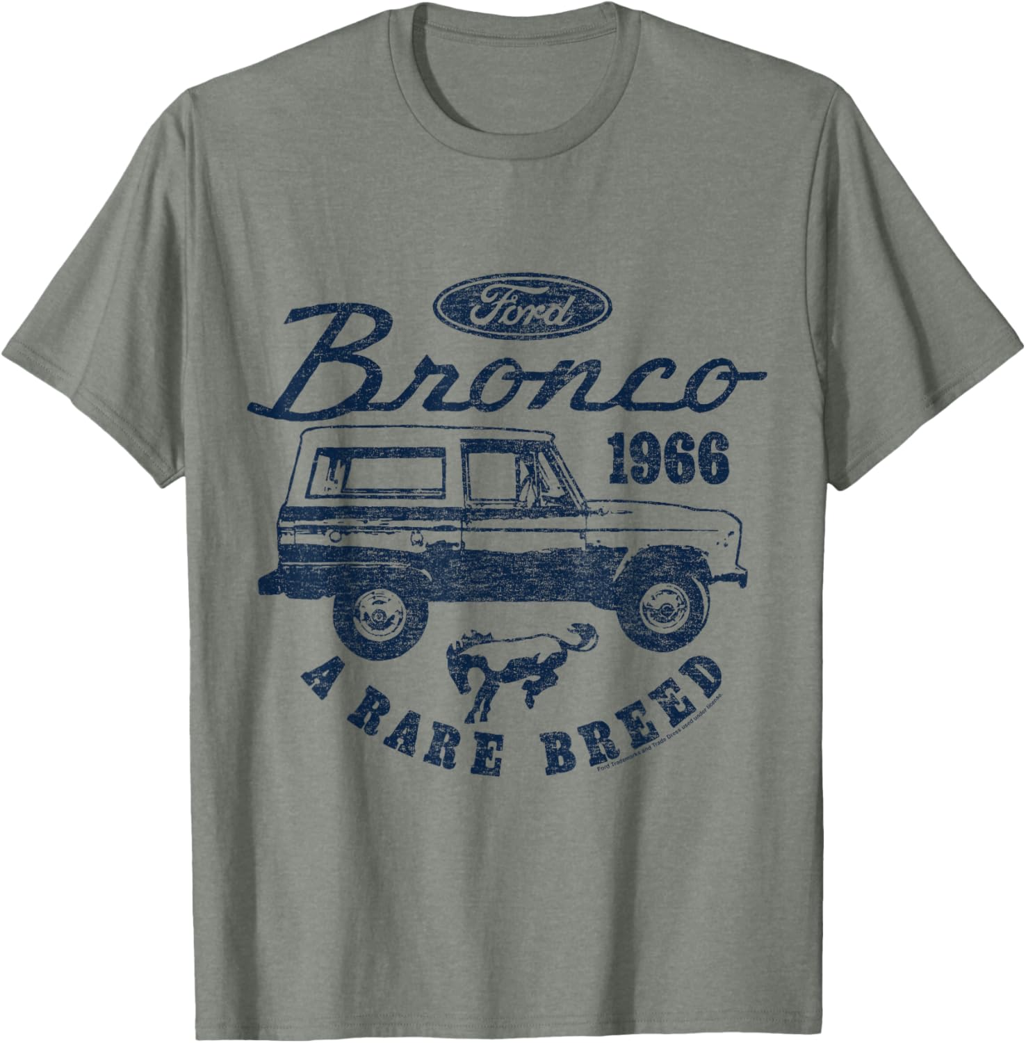 Ford Bronco 1966 Rare Breed Logo T-Shirt for Enthusiasts and Collectors - 11