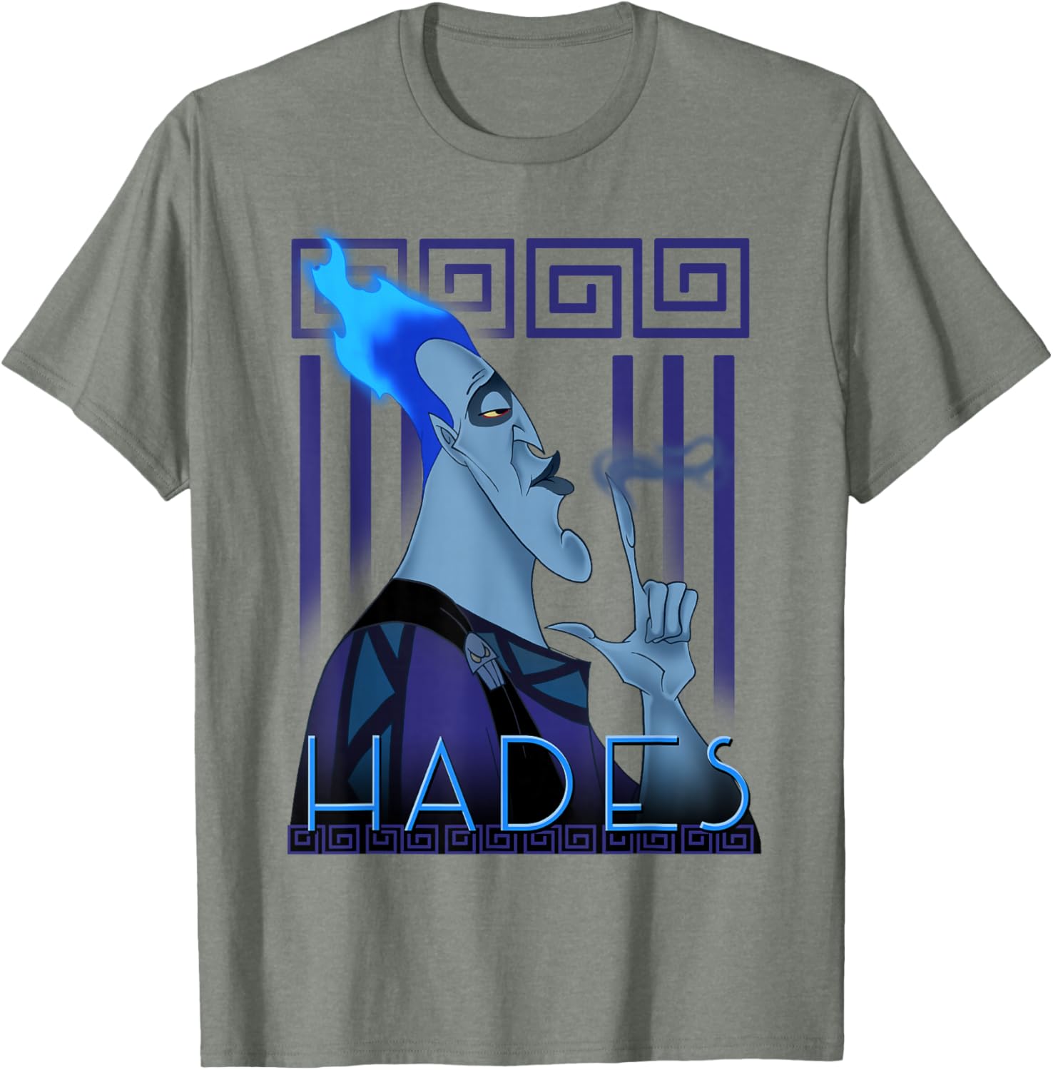 Disney Hercules Hades Geometric Portrait Graphic T-Shirt for Fans - 7