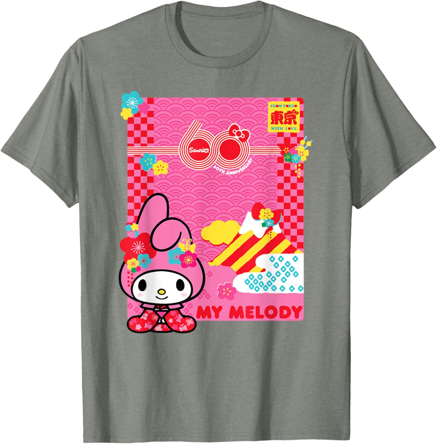 My Melody Sanrio 60th Anniversary T-Shirt for Fans and Collectors - 15