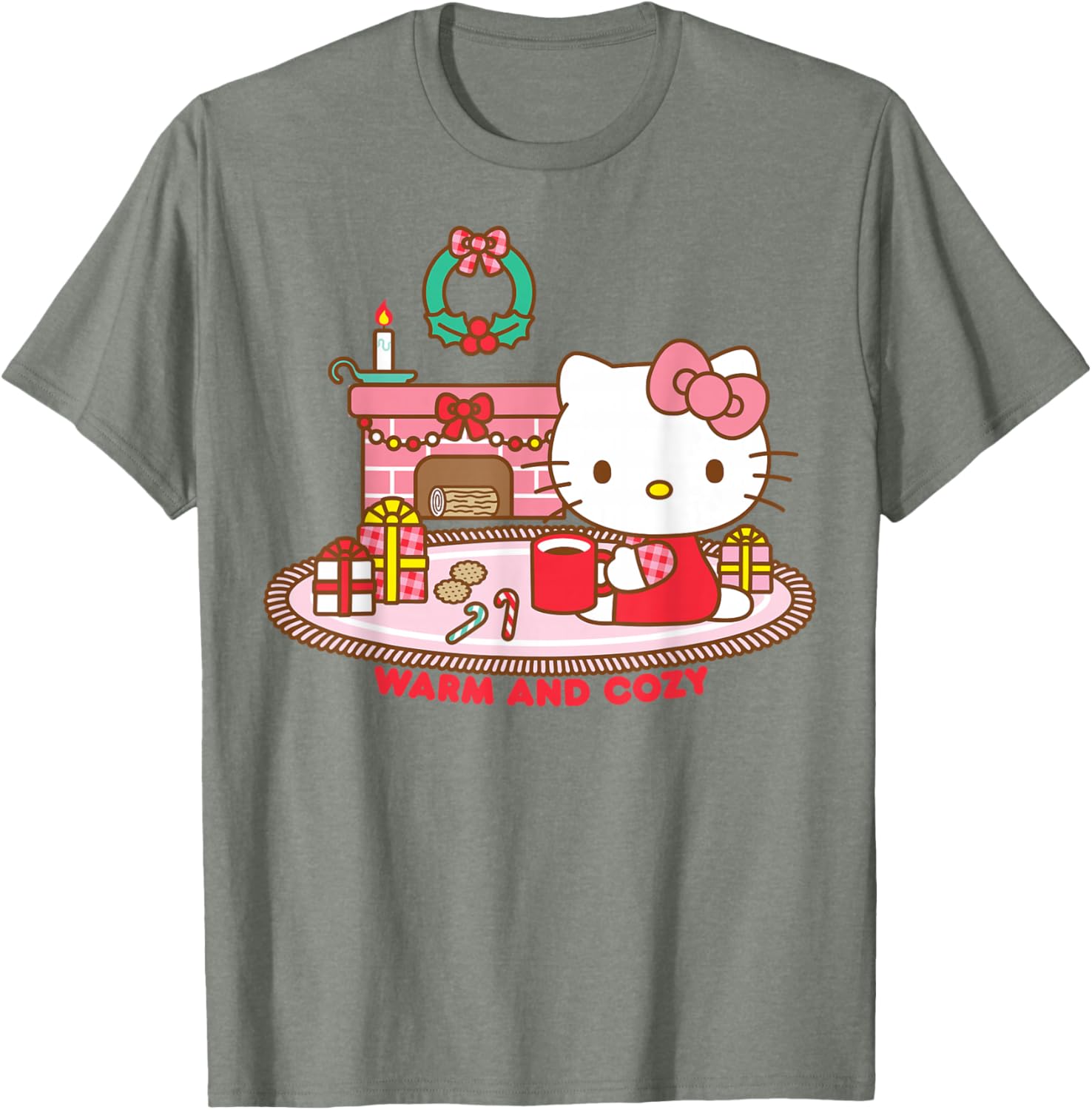Hello Kitty Cozy Christmas T-Shirt Perfect for Festive Cheer and Comfort - 4