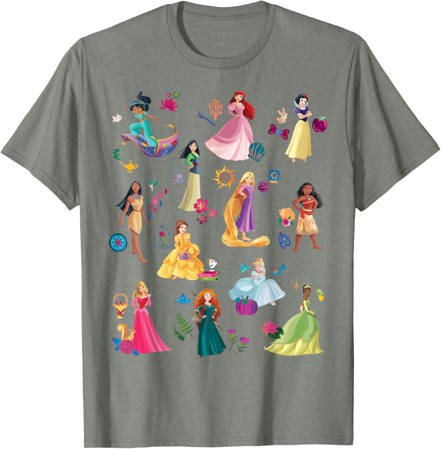 Disney Princess Magical Print T-Shirt for Kids Fun and Fashionable Wear - 19