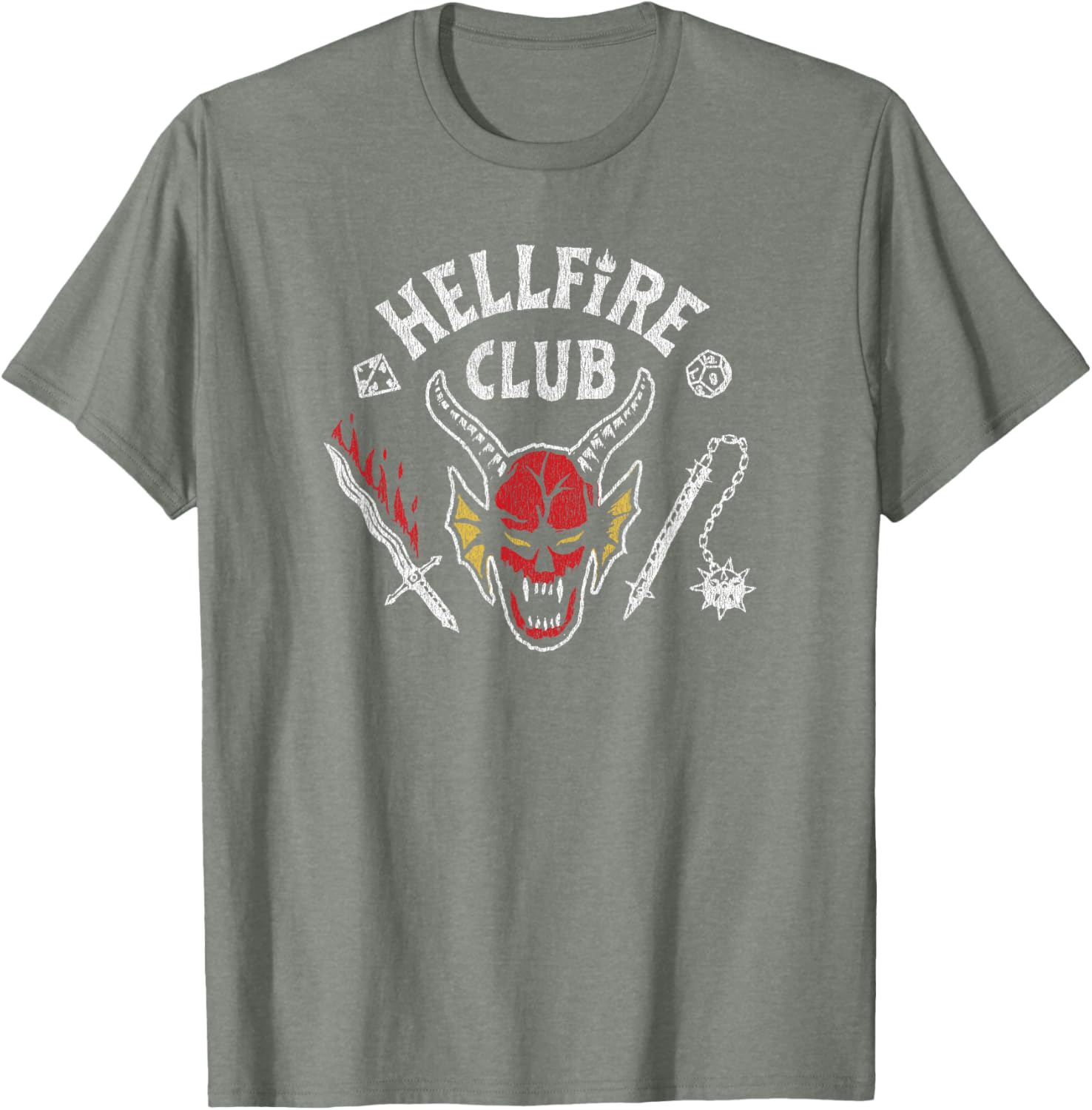 Stranger Things 4 Hellfire Club Skull T-Shirt for Fans and Collectors - 6