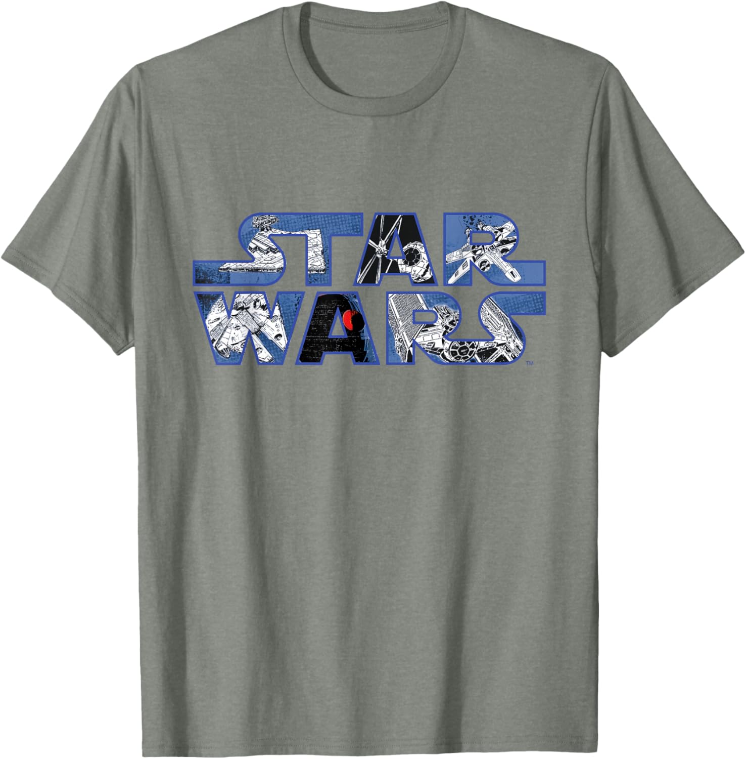 Star Wars Millennium Falcon and Death Star T-Shirt for Fans and Collectors - 3