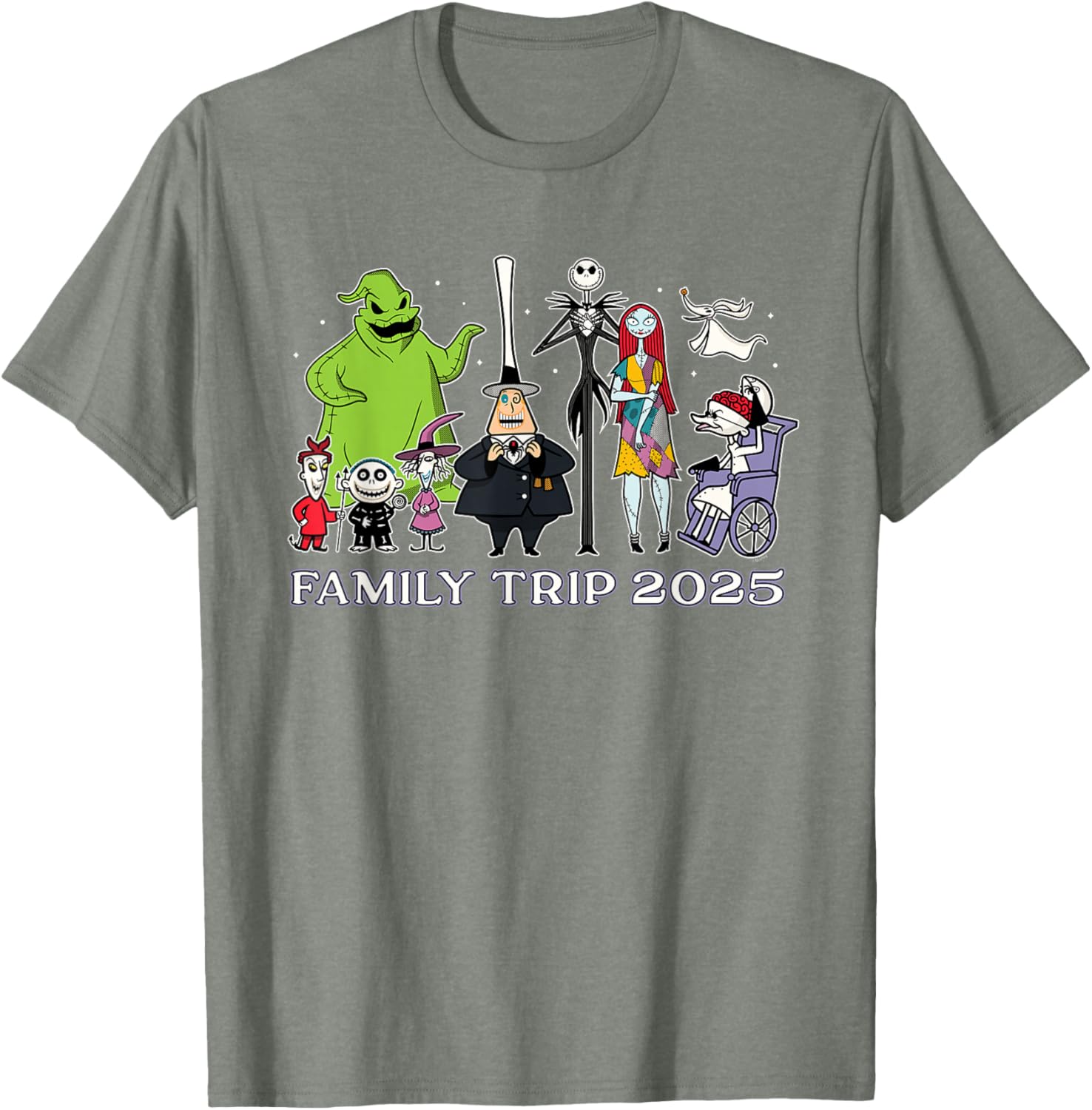 Disney The Nightmare Before Christmas Family Trip T-Shirt 2025 Fun Design - 3