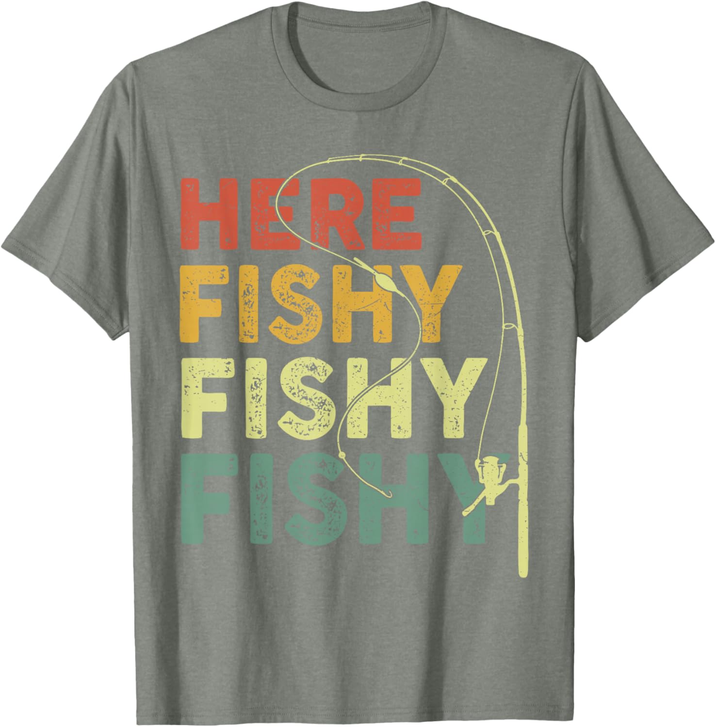 Funny Fishy Bass Dad Graphic T-Shirt for Fishing Lovers and Adventures - 1