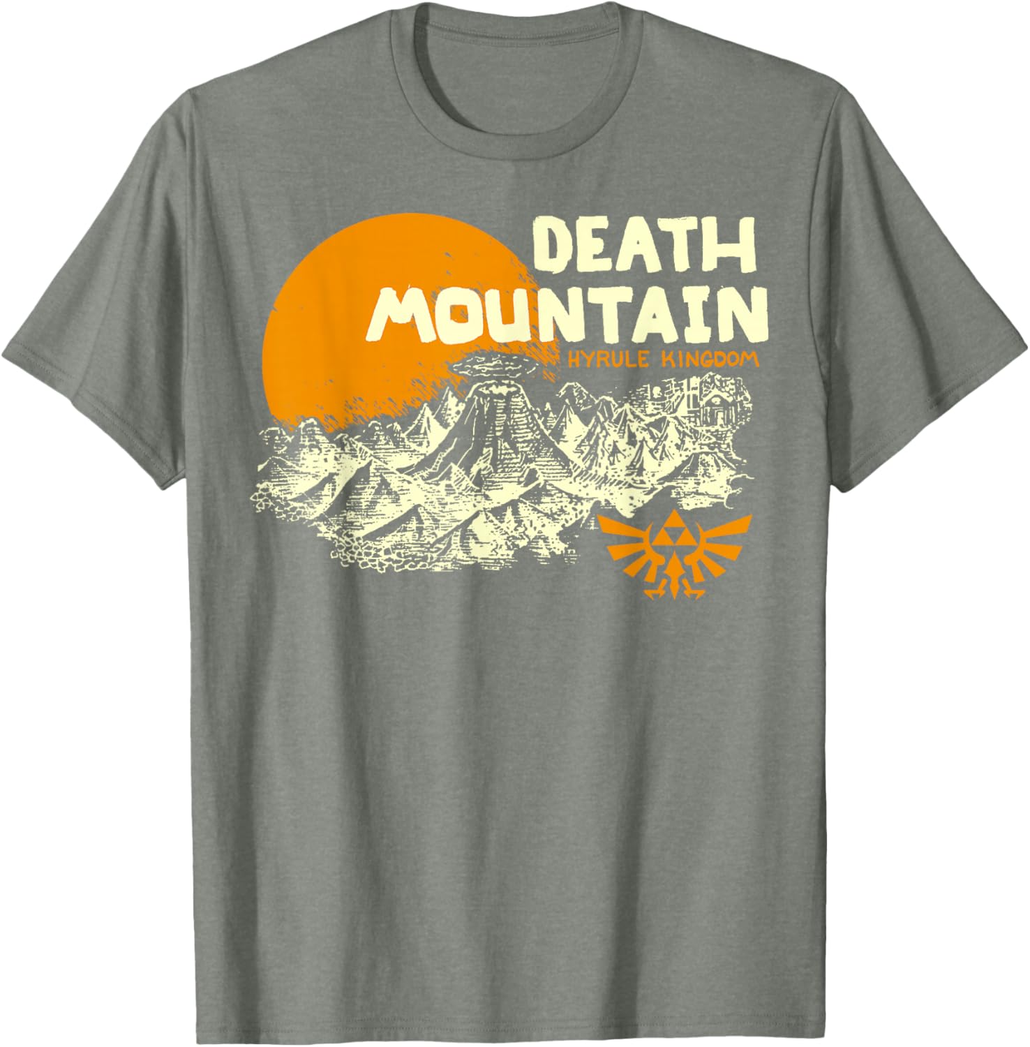 Nintendo Legend of Zelda Hyrule Death Mountain Graphic T-Shirt for Fans - 8