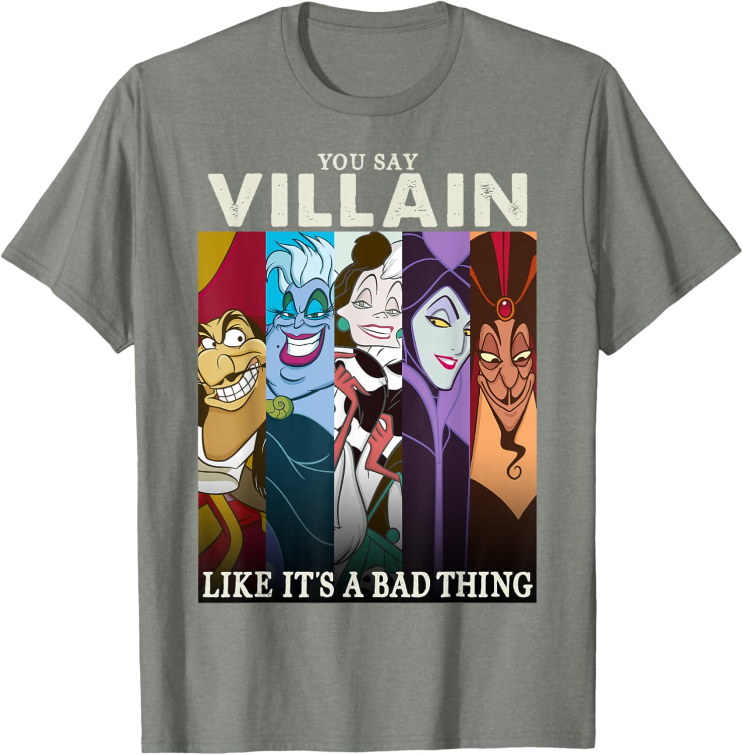 Funny Disney Villains Colorful Graphic T-Shirt for Fans and Collectors - 2