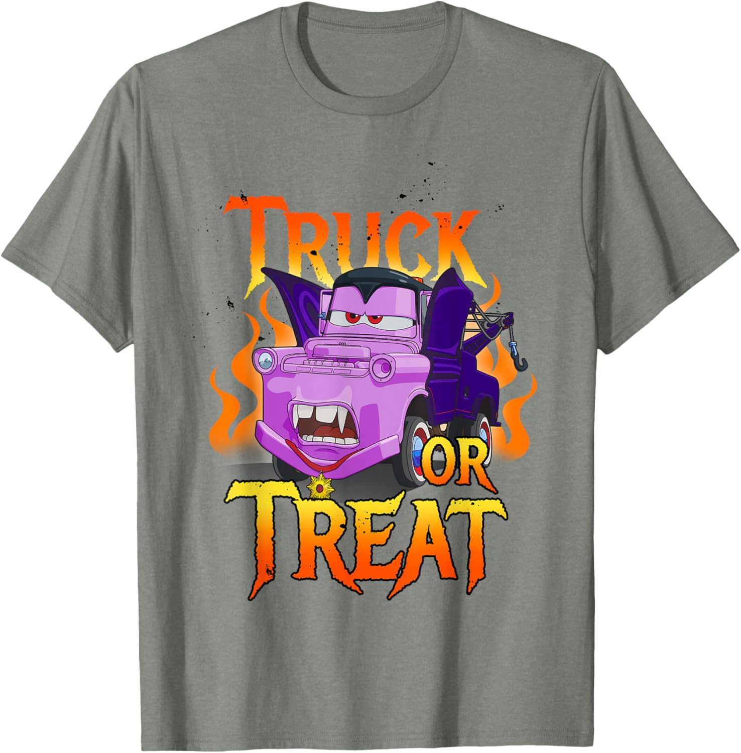 Disney Pixar Cars Halloween Vampire Truck Or Treat T-Shirt for Kids - 5