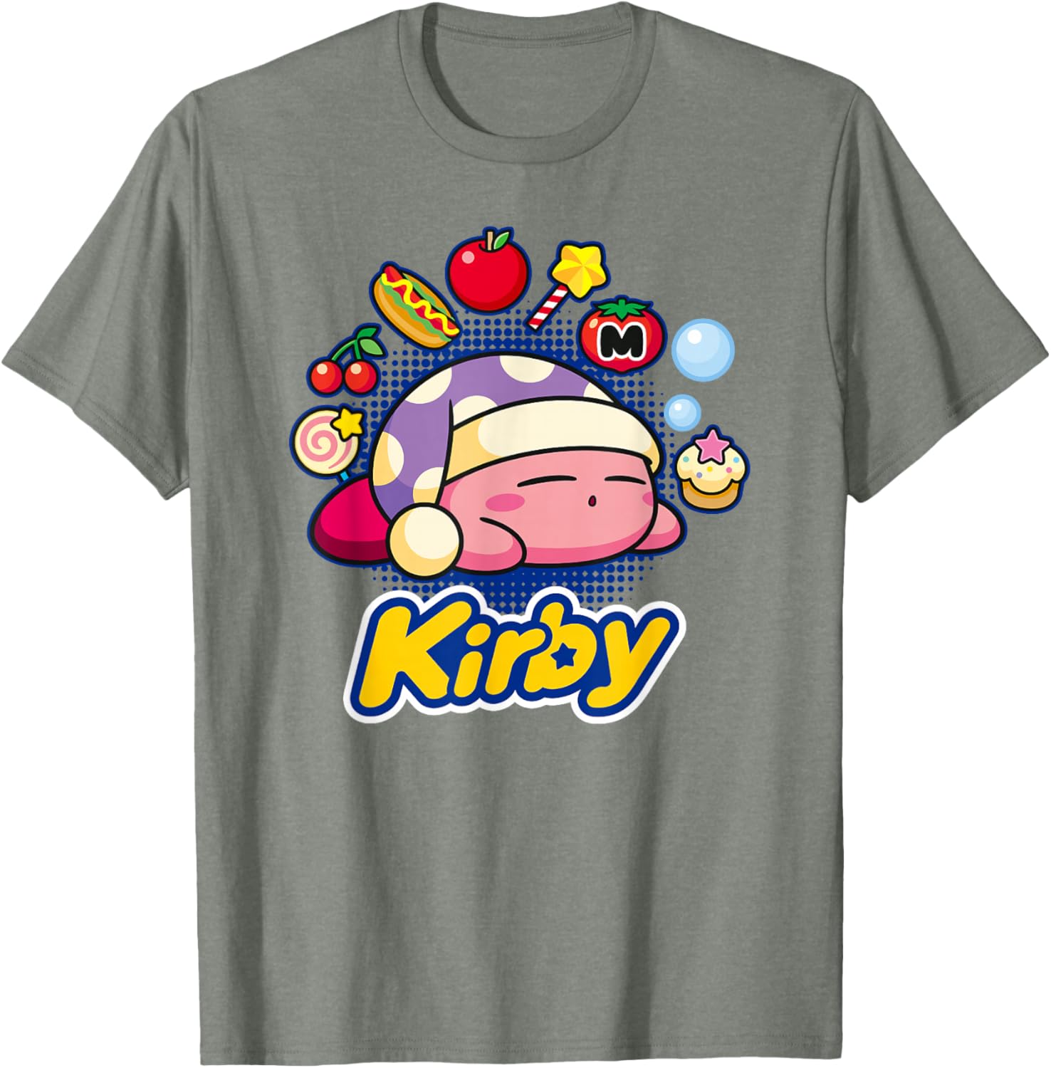 Kirby Dreaming of Tasty Trinkets T-Shirt for Fun and Fashion Lovers - 8