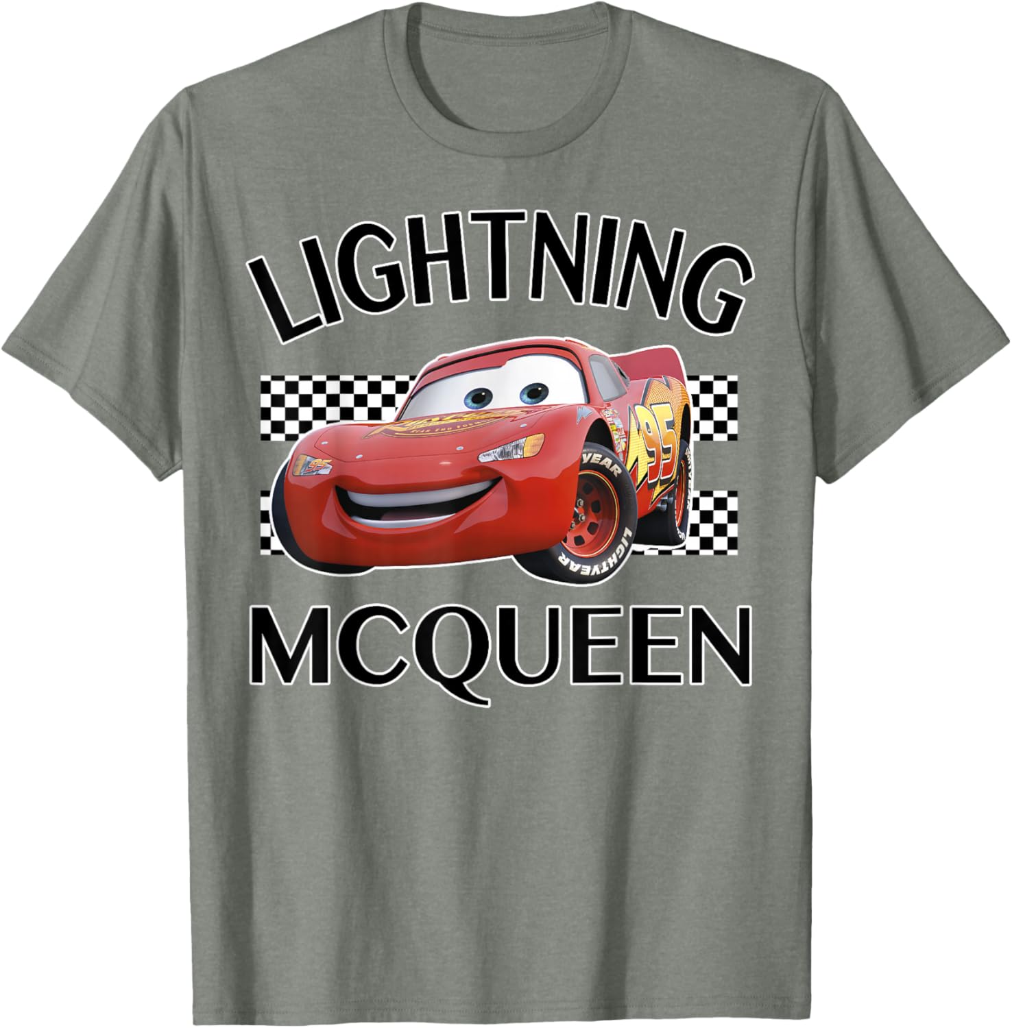 Disney Pixar Cars Lightning McQueen Finish Line Graphic T-Shirt for Kids - 7