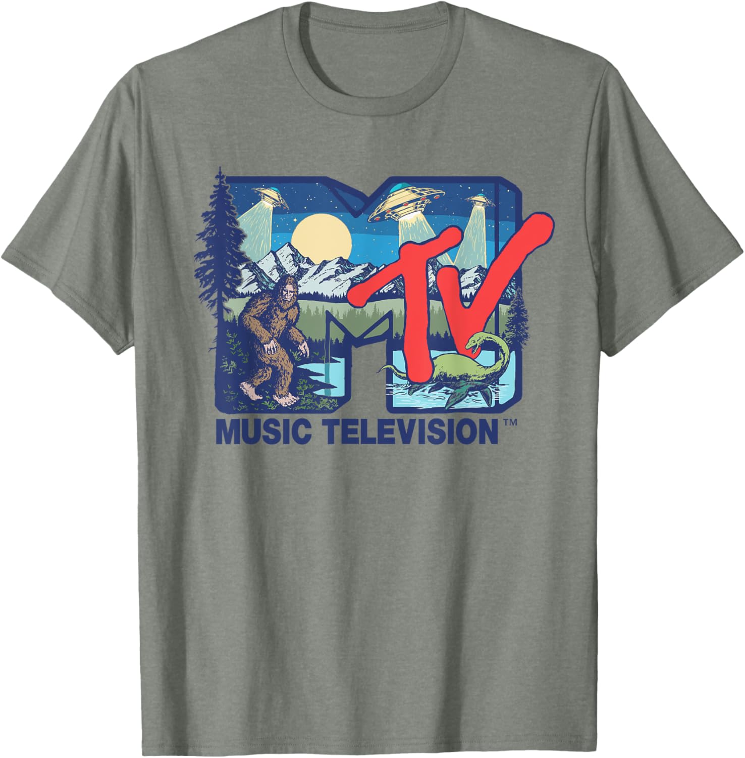 Mademark x MTV Cryptid Logo T-Shirt Featuring Bigfoot UFOs and Aliens - 17