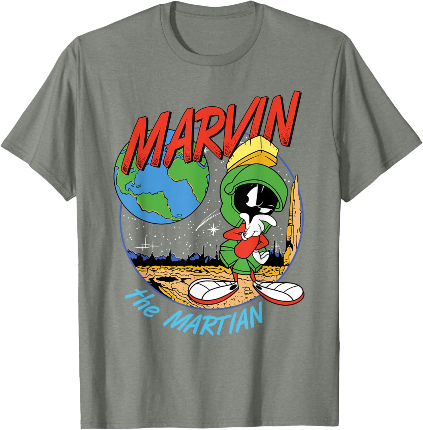 Marvin The Martian Graphic T-Shirt for Space Fans and Cartoon Lovers - 10