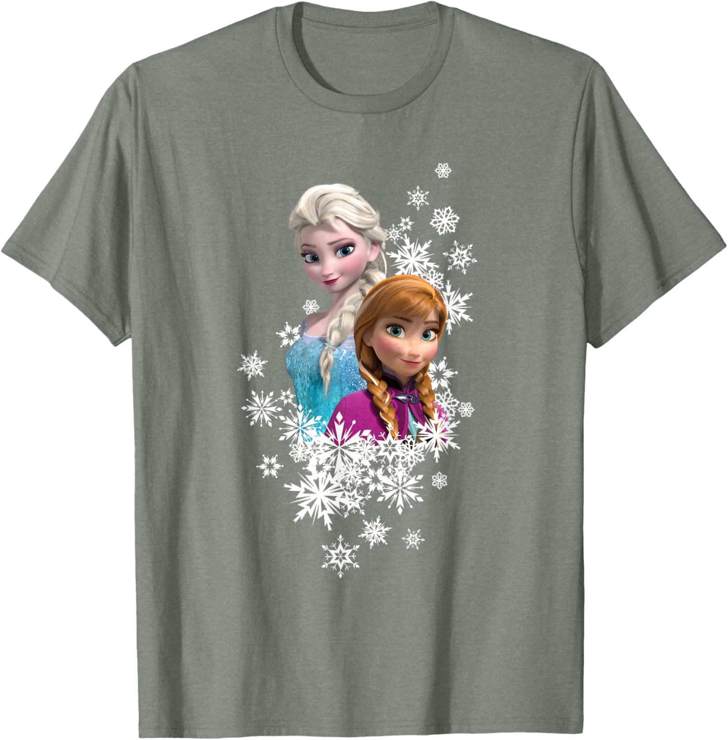 Disney Frozen Anna and Elsa Snowflakes T-Shirt for Kids and Fans - 23