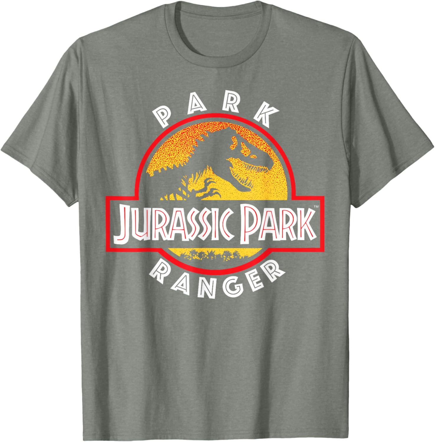 Jurassic Park Men's Black Dinosaur Graphic T-Shirt - Classic Fit Crew Neck - 9