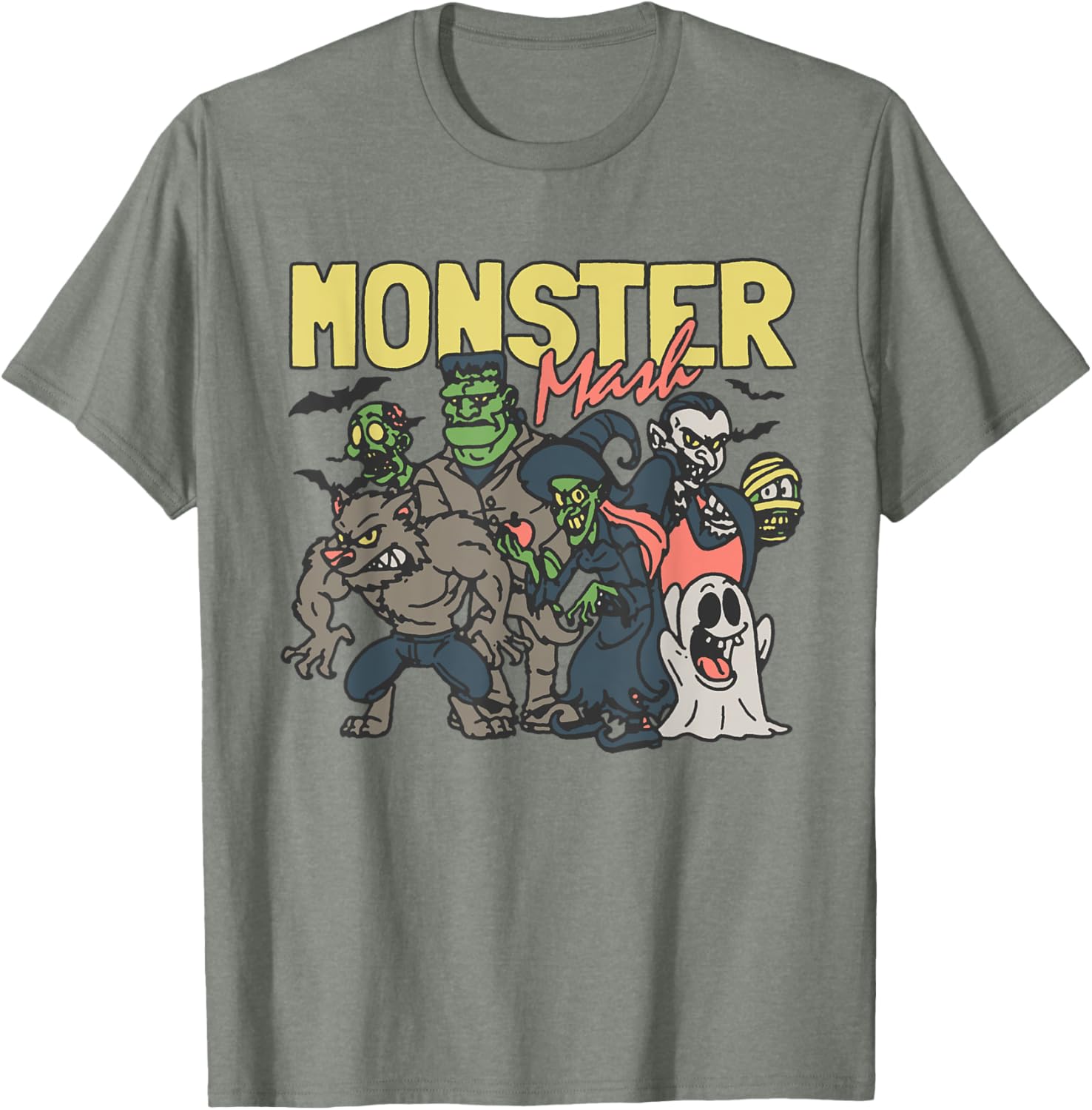 Monster Mash Halloween T-Shirt Fun Costume Characters for Parties - 2