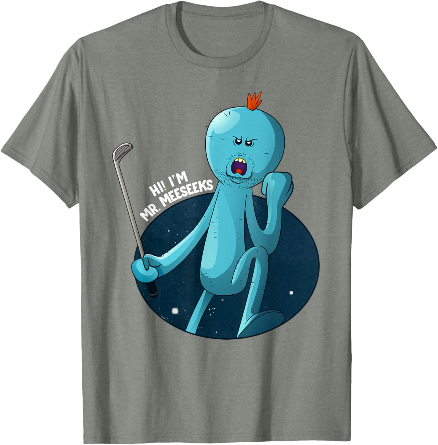 Mademark Rick and Morty Stressed Meeseeks T-Shirt Fun Graphic Tee - 5