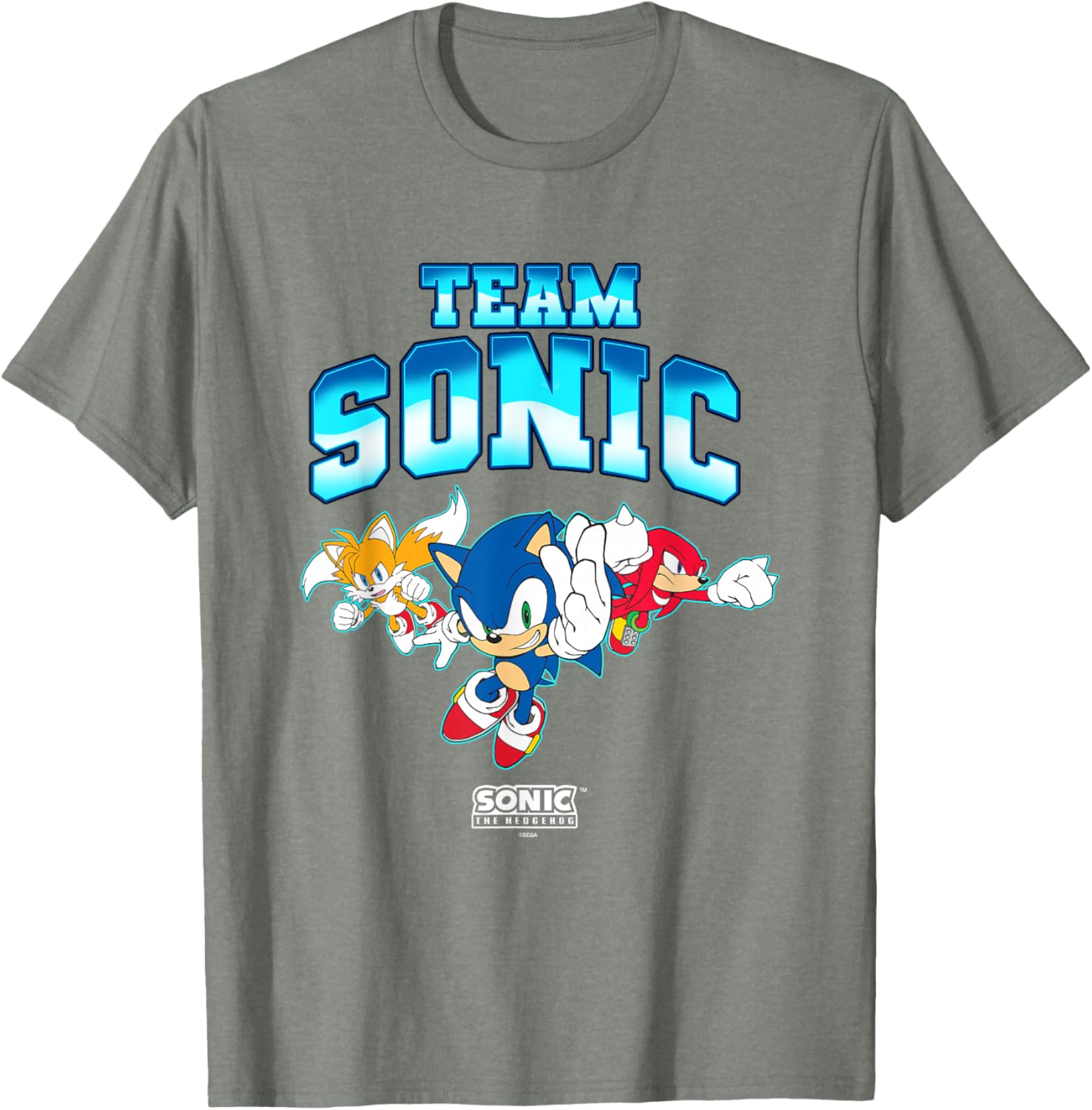 Sonic the Hedgehog Team Sonic Main Trio Epic Group Shot T-Shirt - 4