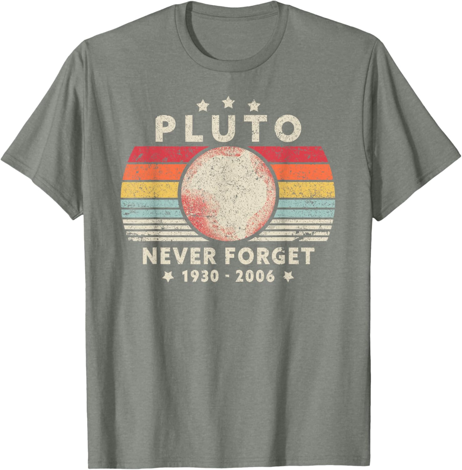 Never Forget Pluto Retro Space Science T-Shirt for Fun Loving Nerds - 10