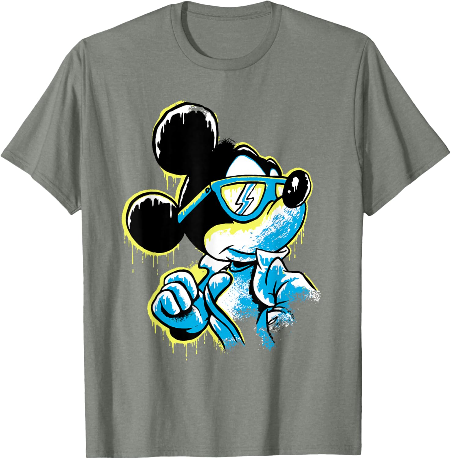 Disney Mickey Mouse Icy Cool Paint Drip T-Shirt for Fun Fashion Lovers - 17
