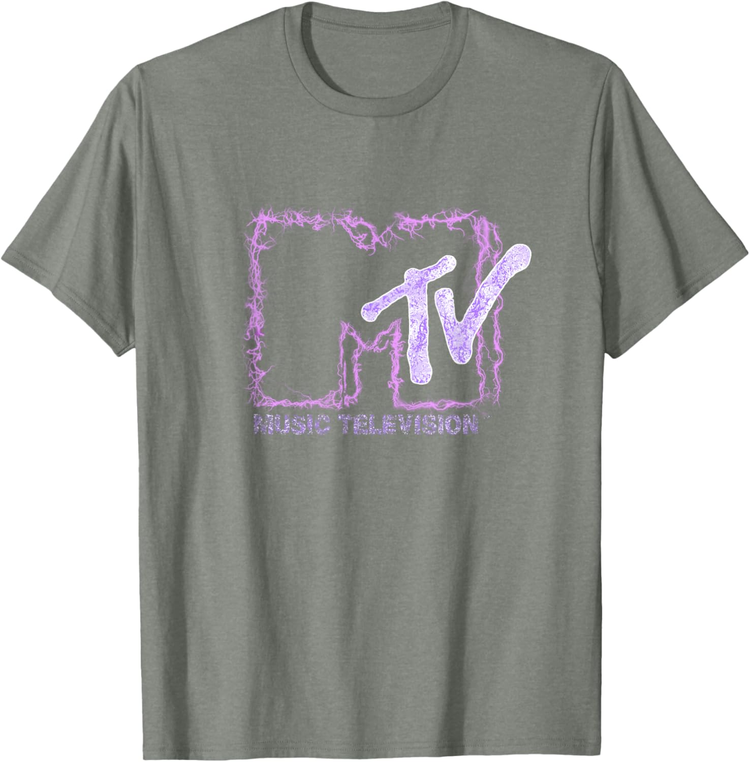 Mademark x MTV Official Logo T-Shirt with Purple Electric Flashes - 10