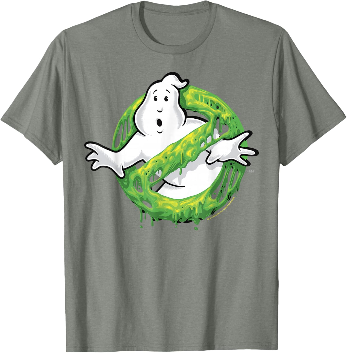Ghostbusters Classic Slime Ghost Logo Graphic T-Shirt for Fans - 7