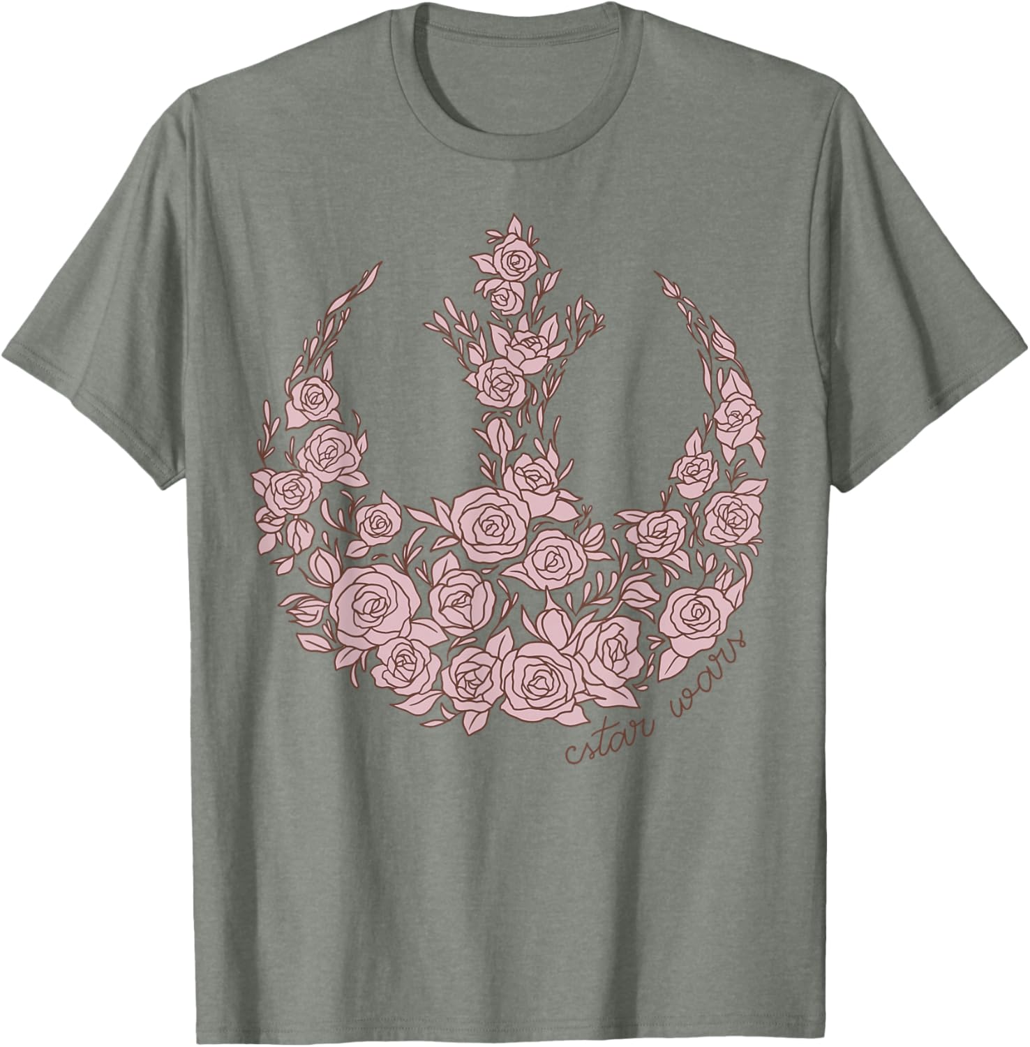 Star Wars Rose Rebel Emblem T-Shirt for Fans of Galactic Adventure - 6