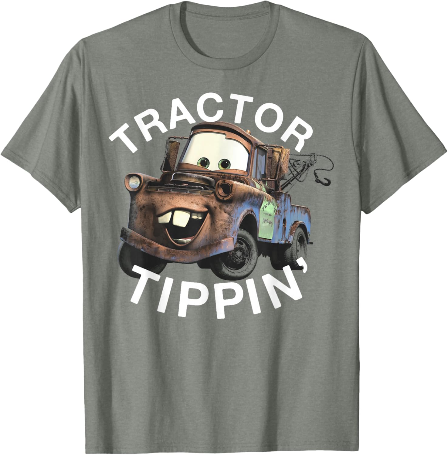 Disney Pixar Cars Mater Tractor Tippin Vintage Logo T-Shirt for Fans - 11