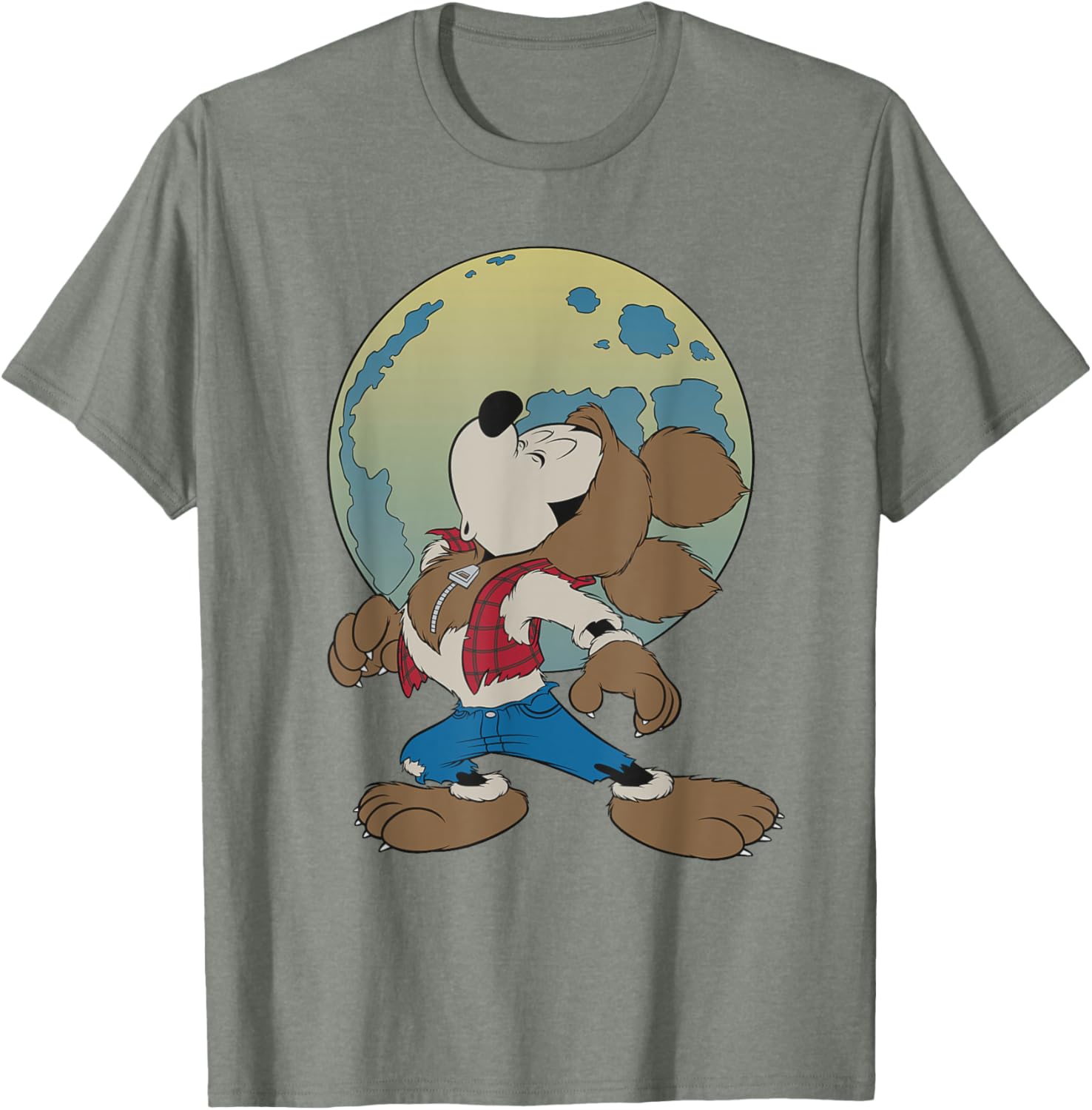 Mickey Mouse Werewolf Halloween Costume T-Shirt for Fun Celebrations - 5