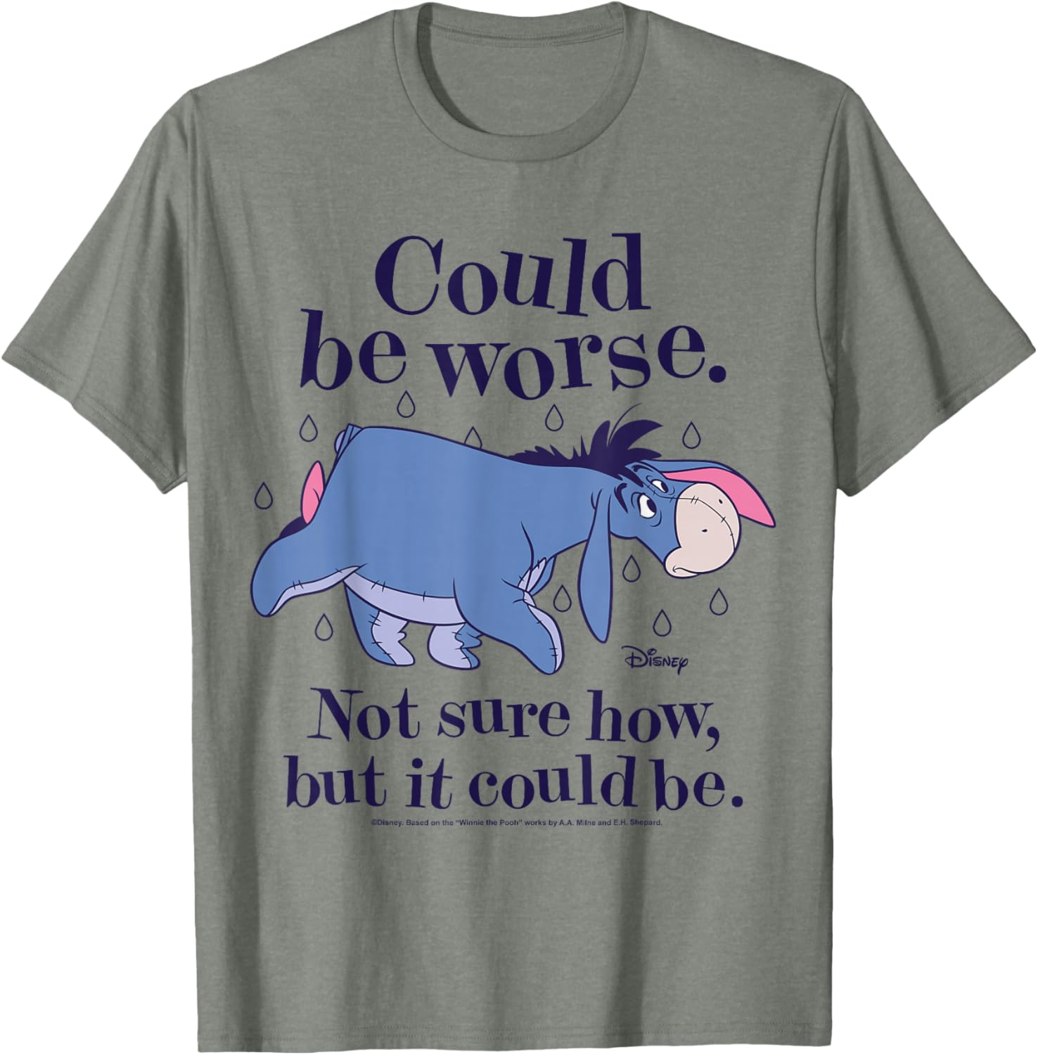 Winnie The Pooh Eeyore Could Be Worse T-Shirt for Fans and Friends - 11