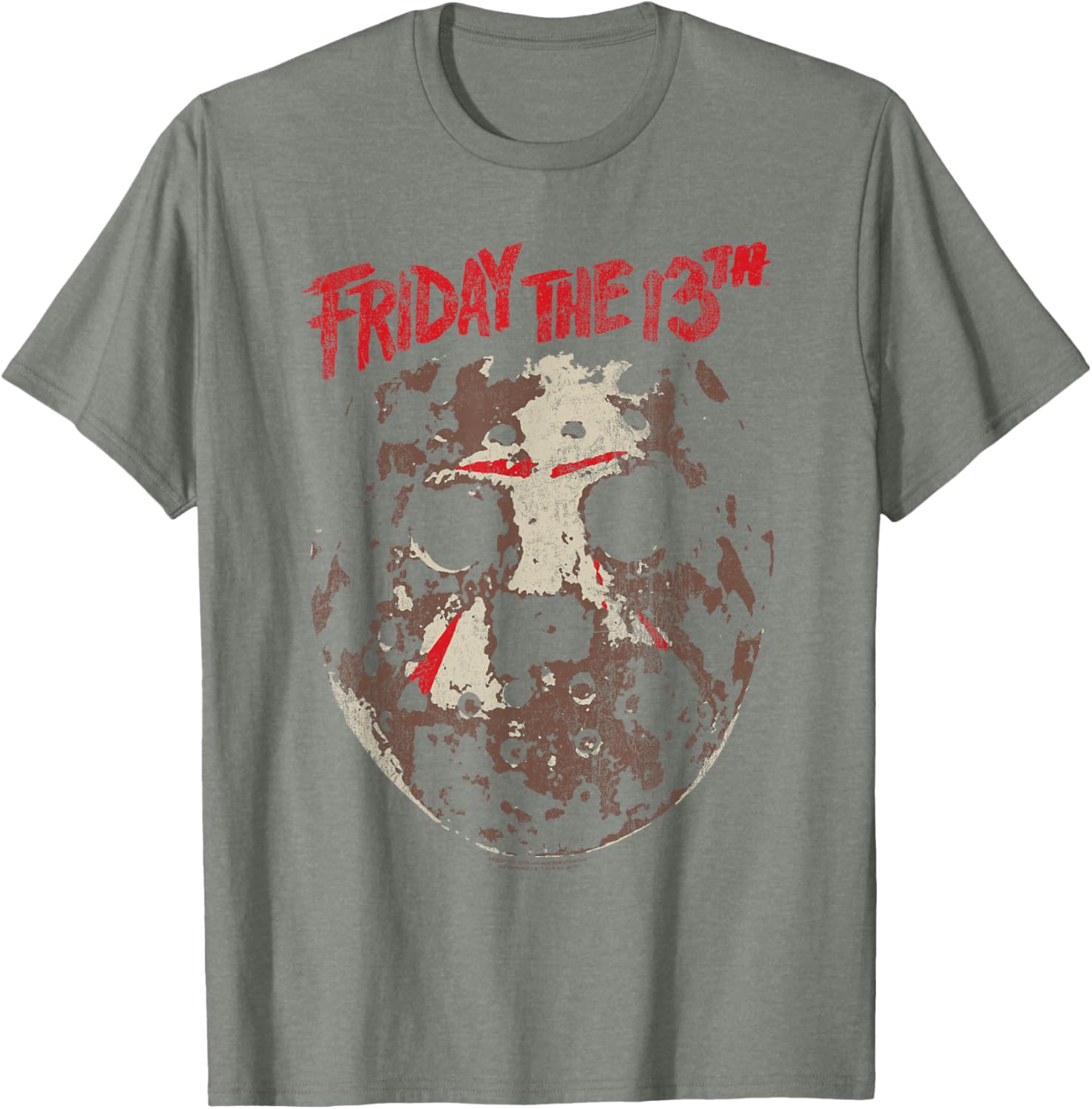 Friday the 13th Rough Mask T-Shirt for Fans of Horror and Style - 6