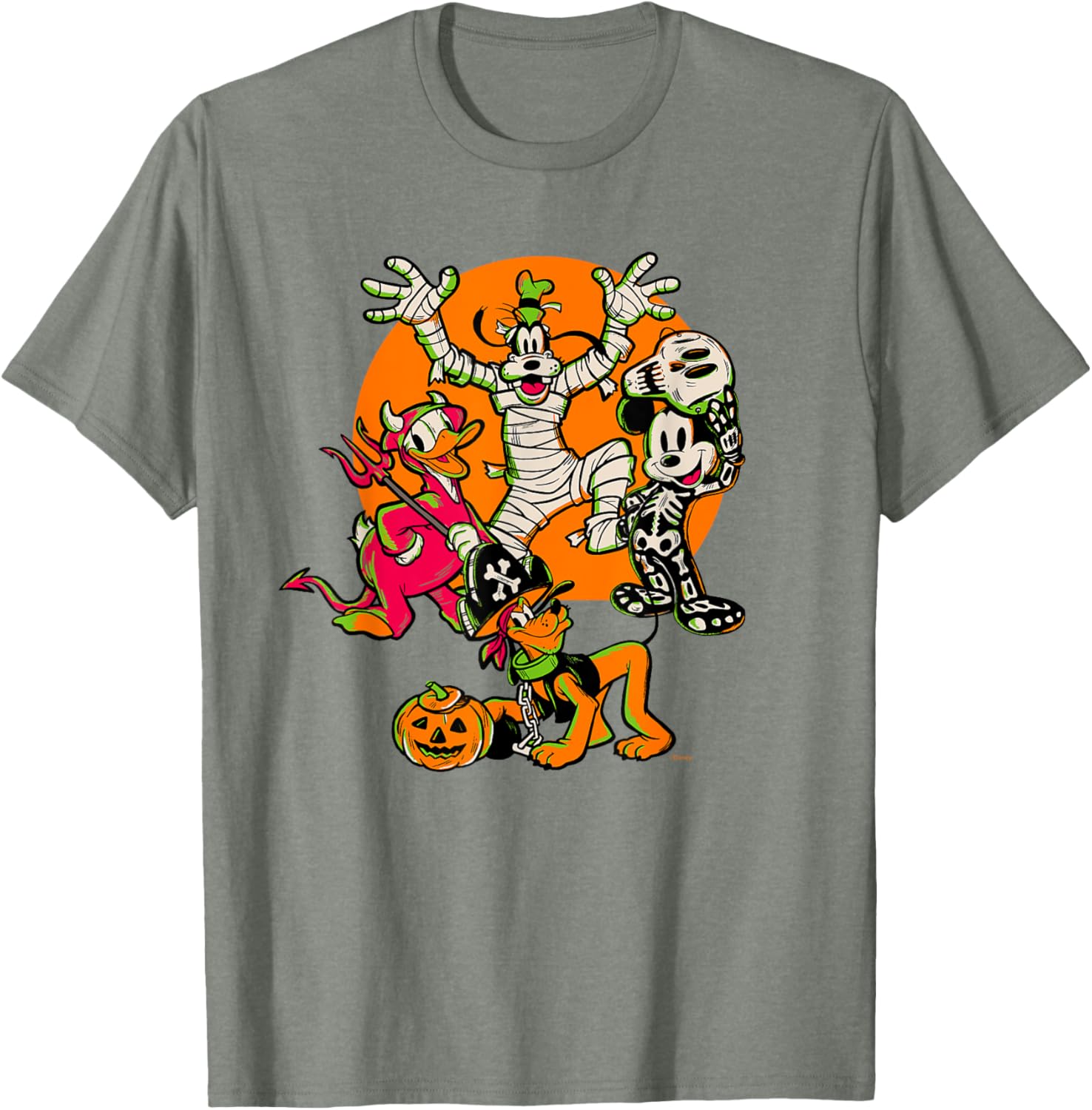 Disney 100 Mickey, Donald, Goofy & Pluto Halloween Costume T-Shirt - 10