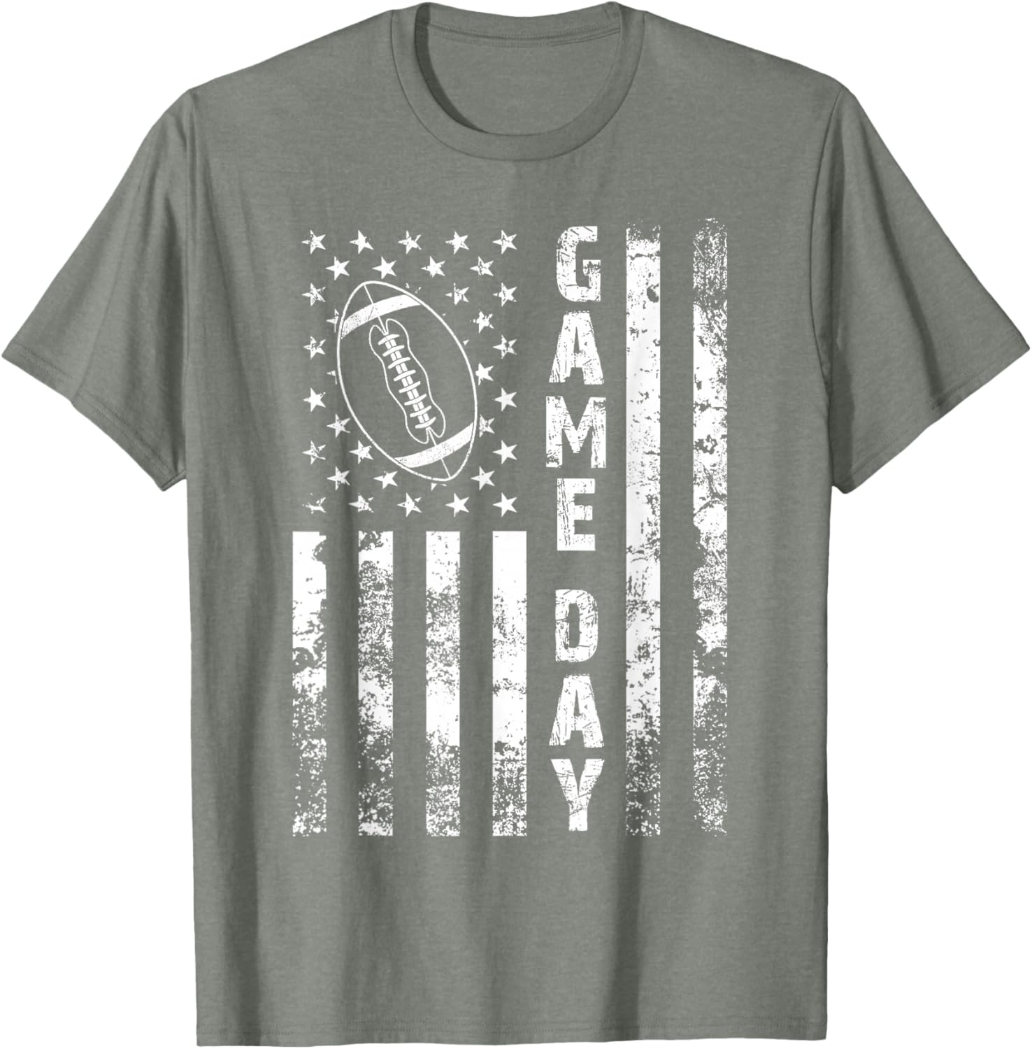Game Day Flag American Football T-Shirt for Loving Moms and Dads - 4