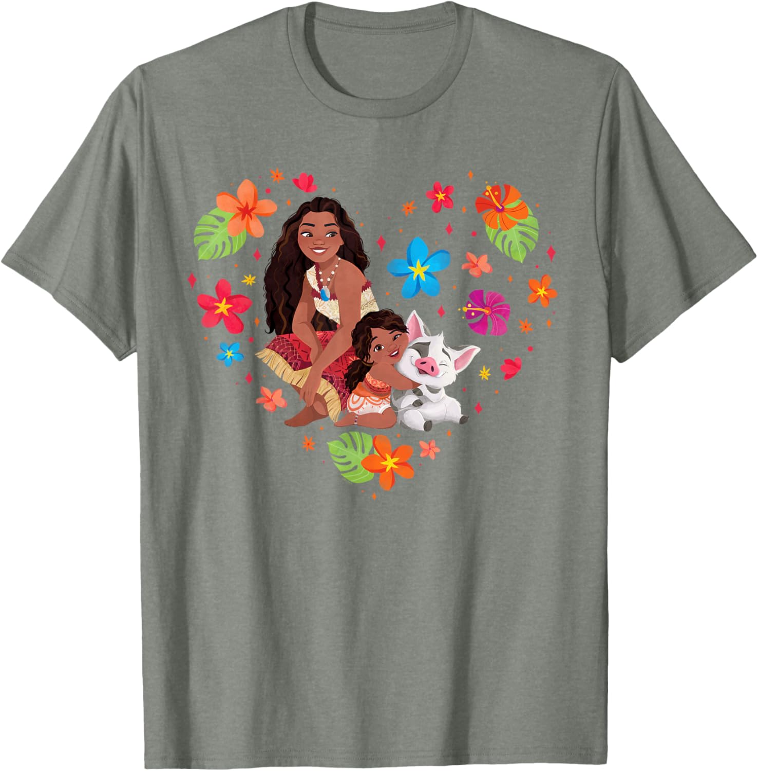 Disney Moana Tropical Heart Sisters T-Shirt with Moana Simea and Pua - 21