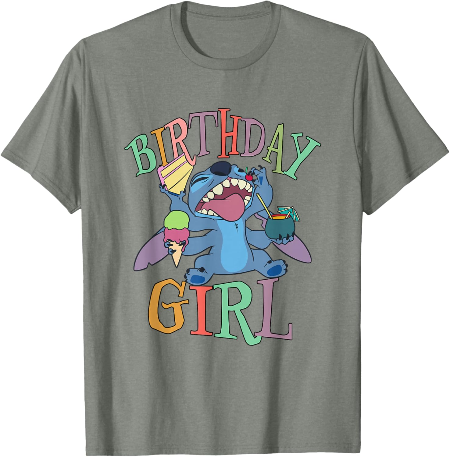 Disney Lilo & Stitch Birthday Girl Retro Stitch T-Shirt for Fun Celebrations - 2