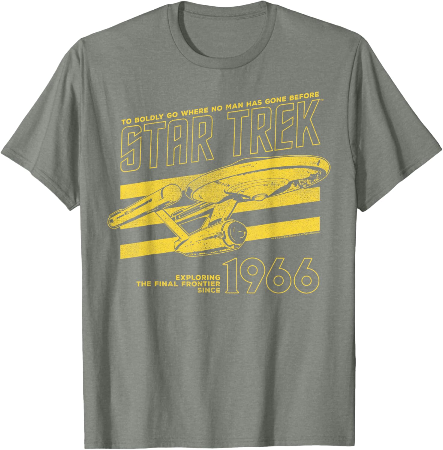 Star Trek Original Series Enterprise 66 Collegiate T-Shirt for Fans - 11