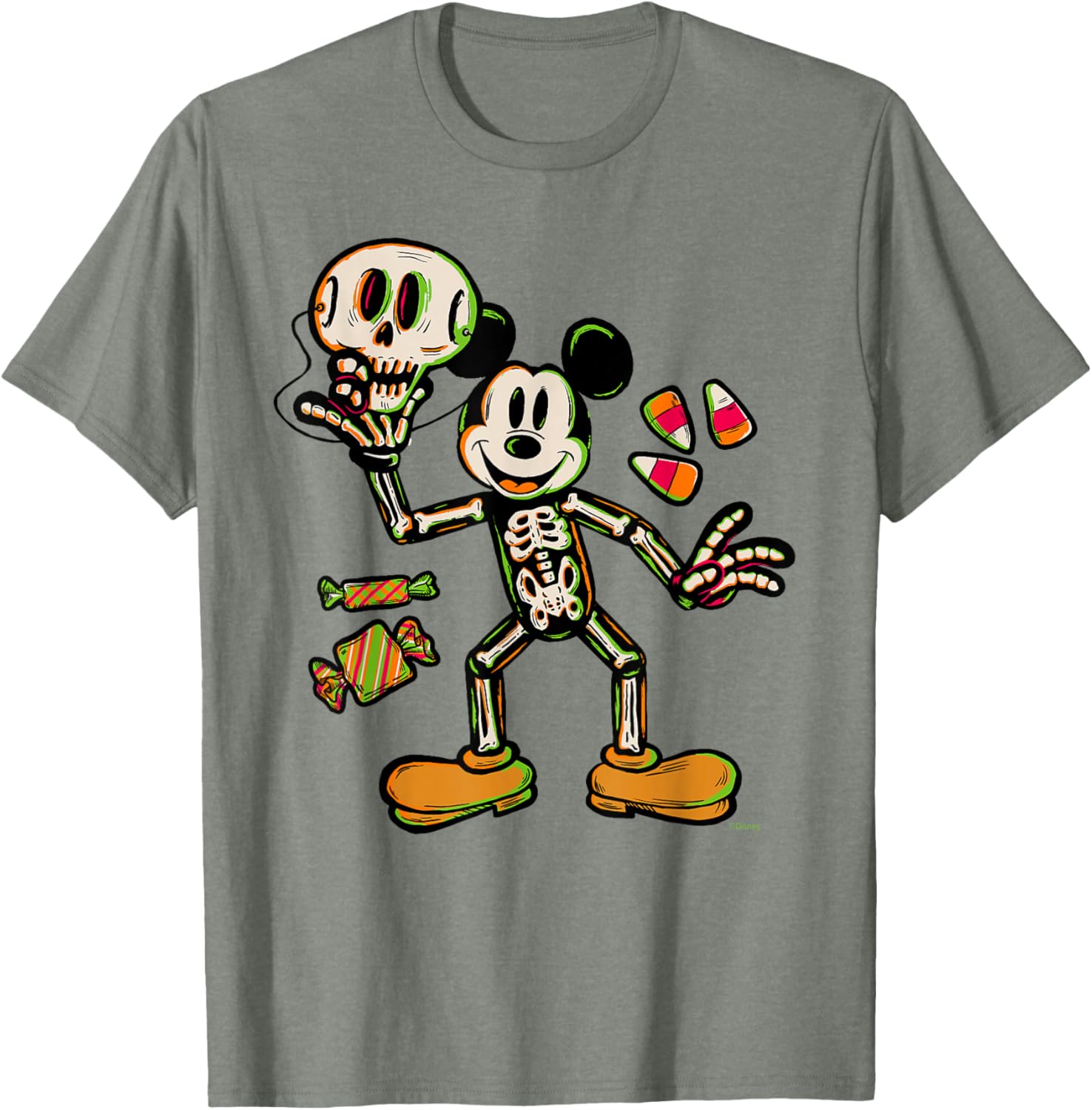 Mickey Mouse Halloween Trick or Treat Skeleton Costume T-Shirt for Kids - 4