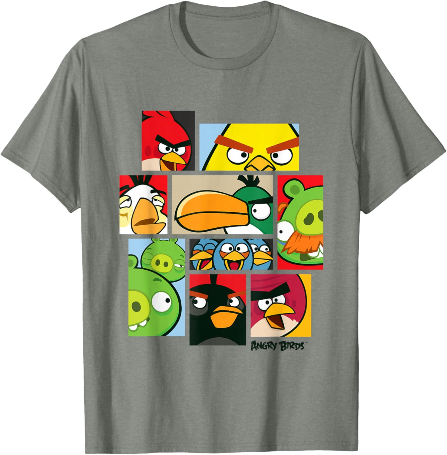 Angry Birds Collage T-Shirt Official Merchandise for Fun Fashion Lovers - 15