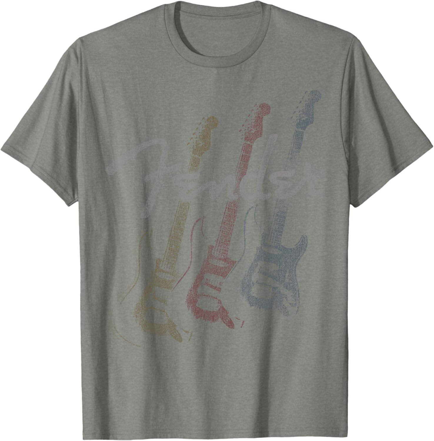 Fender Stacked Logo T-Shirt for Guitar Lovers - Stylish Faded Design - 6