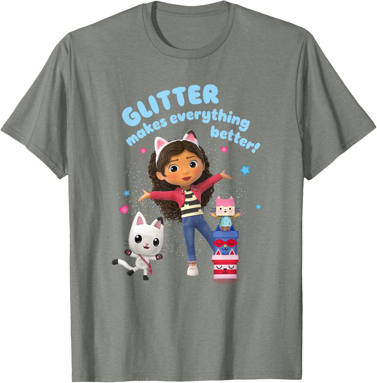 Gabby's Dollhouse Glitter Makes Everything Better T-Shirt for Kids - 1