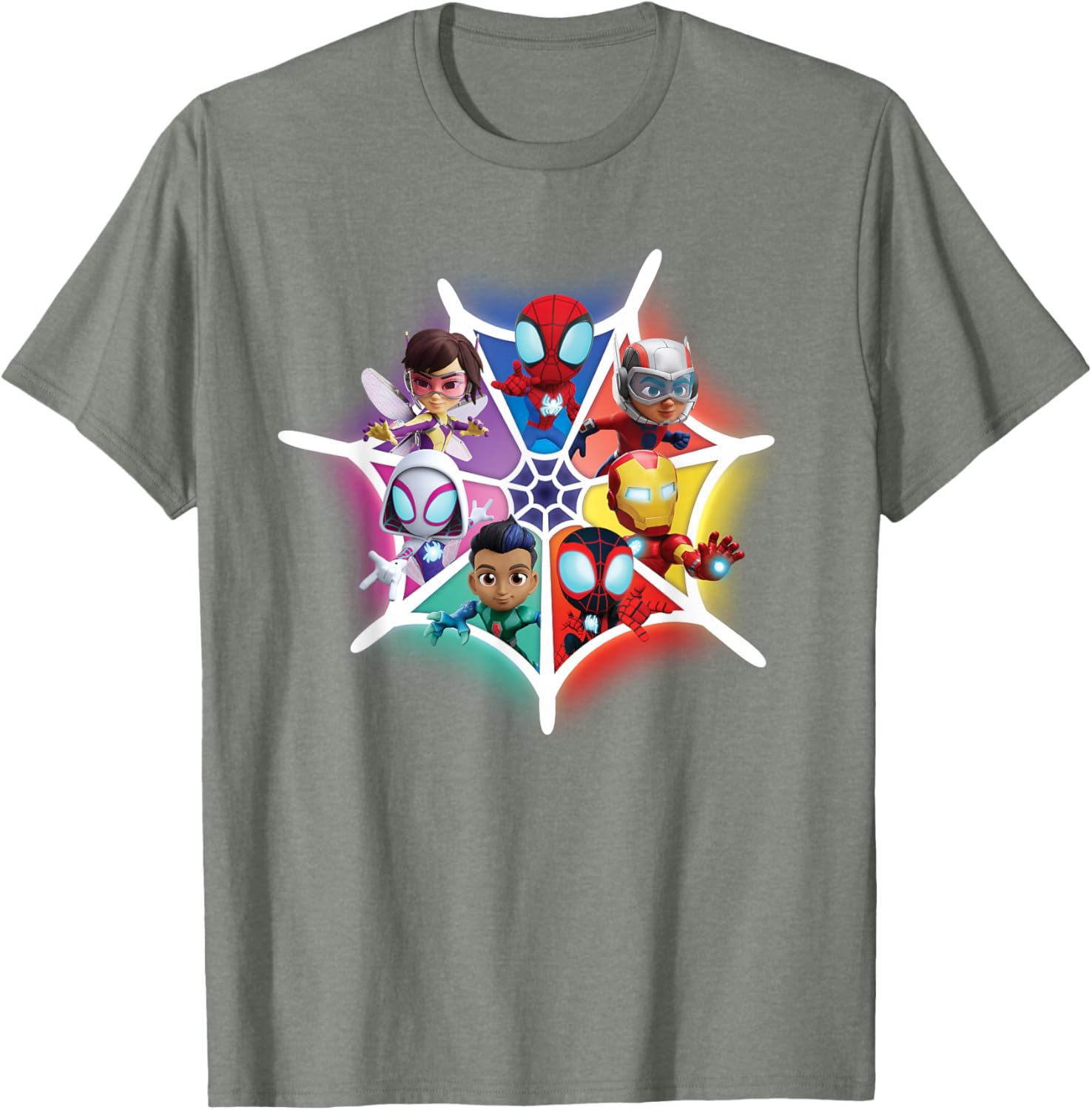 Marvel Spidey and Friends Avengers Team-Up T-Shirt for Kids and Adults - 25